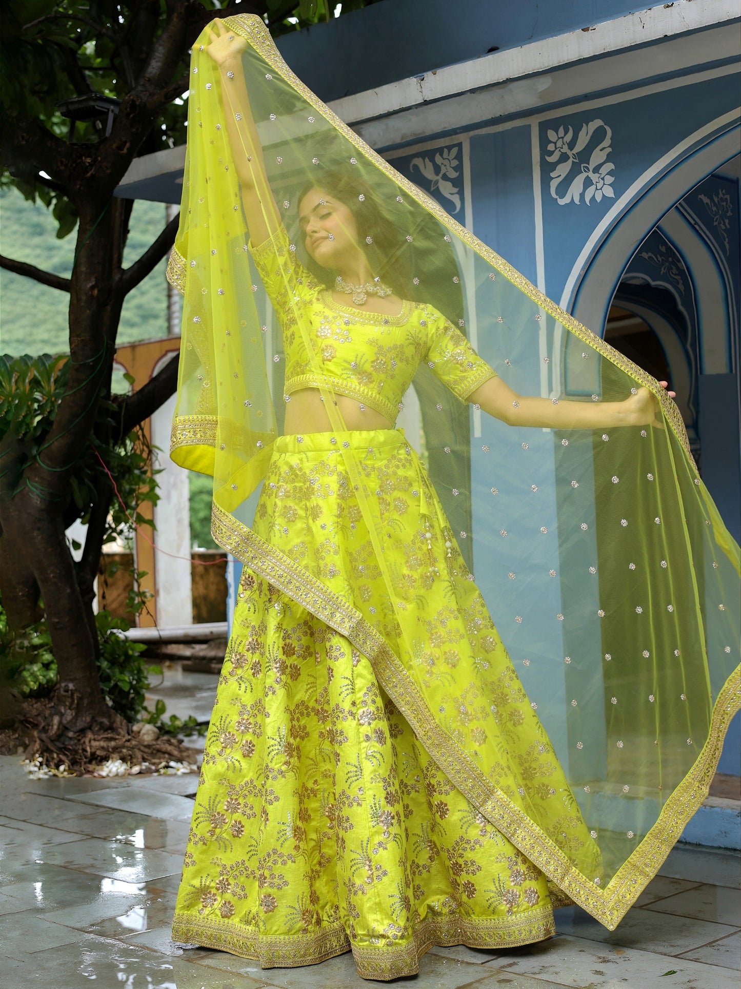 Mehek-e-Shaam Special Silk Lehenga