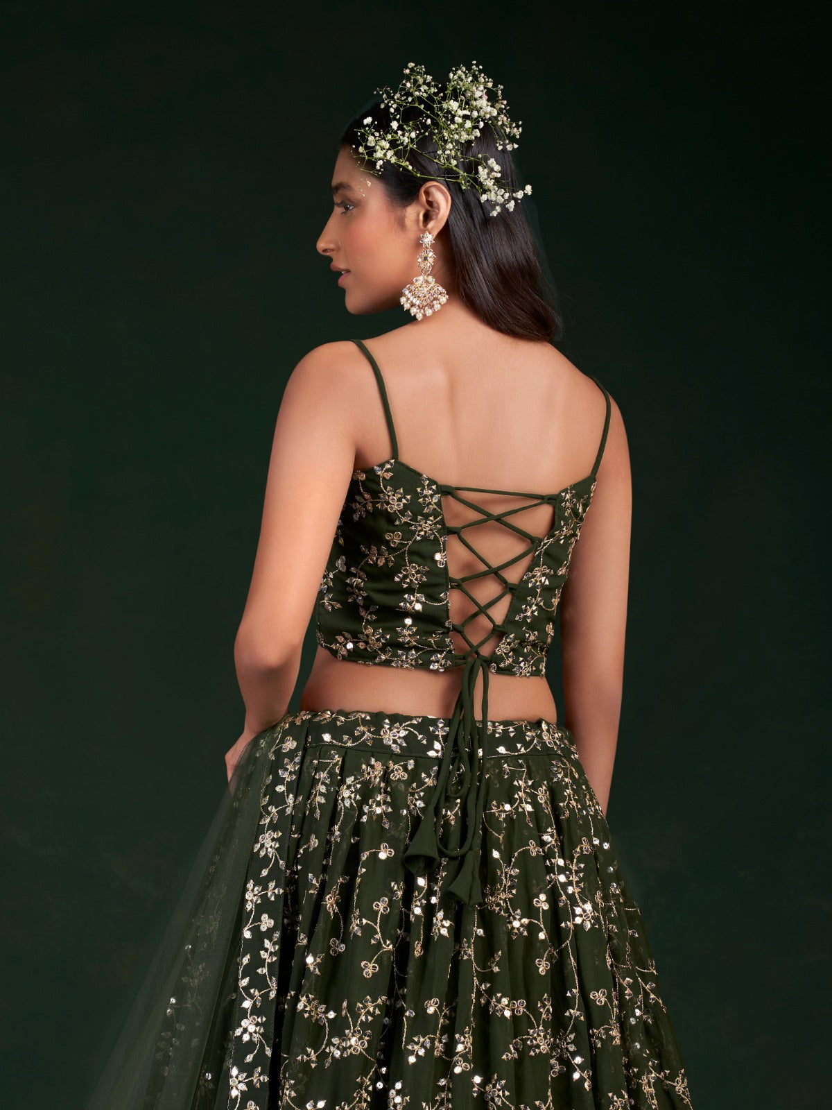Formally Pretty - Georgette Lehenga