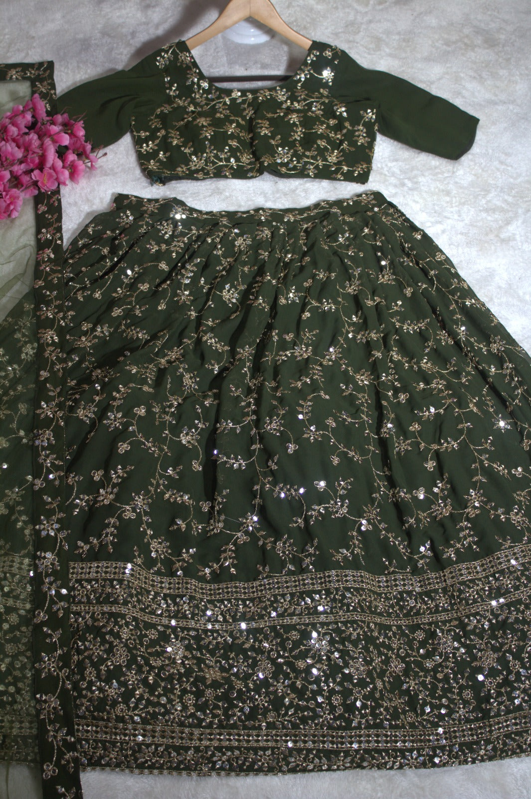 Formally Pretty - Georgette Lehenga