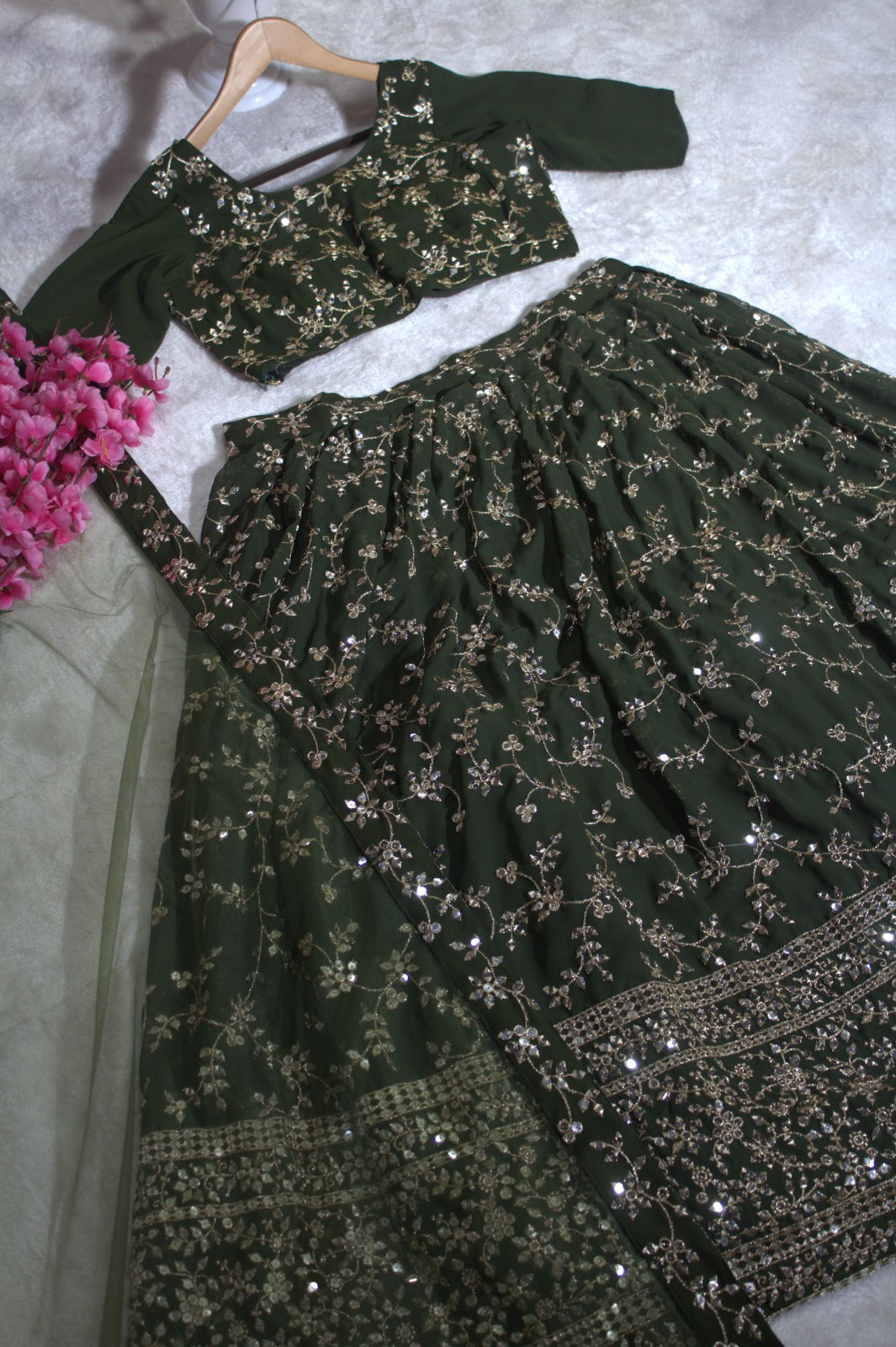 Formally Pretty - Georgette Lehenga