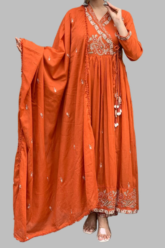 Dawn Drizzle Cotton Kurti Set