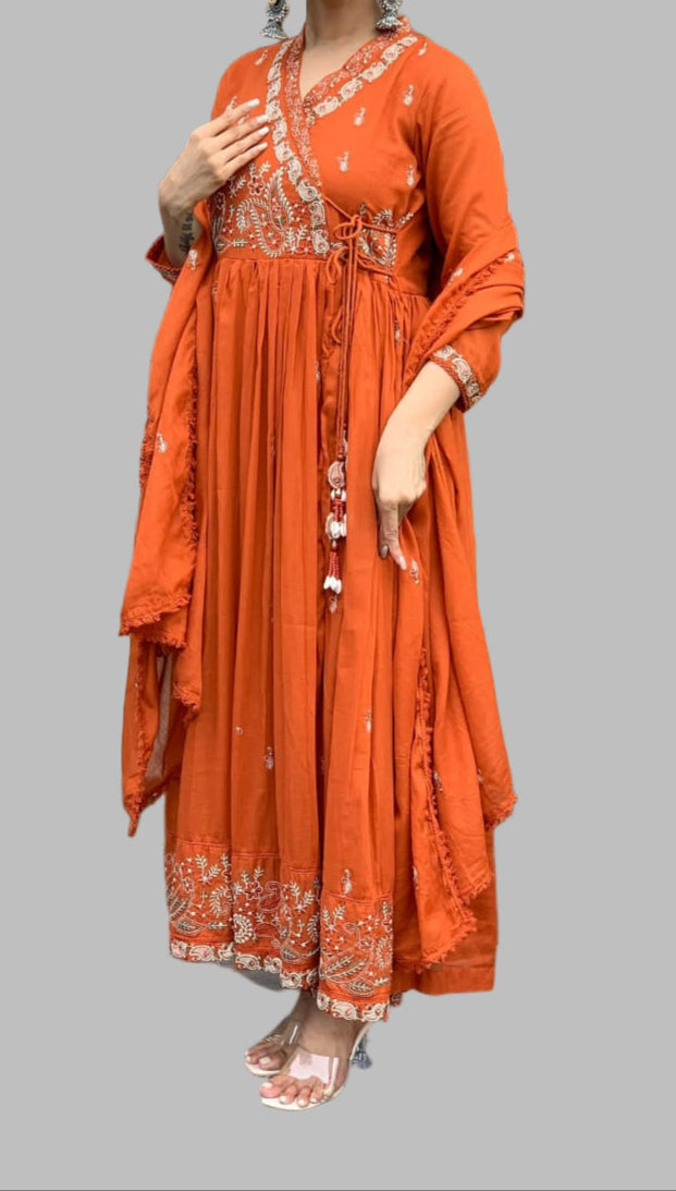 Dawn Drizzle Cotton Kurti Set