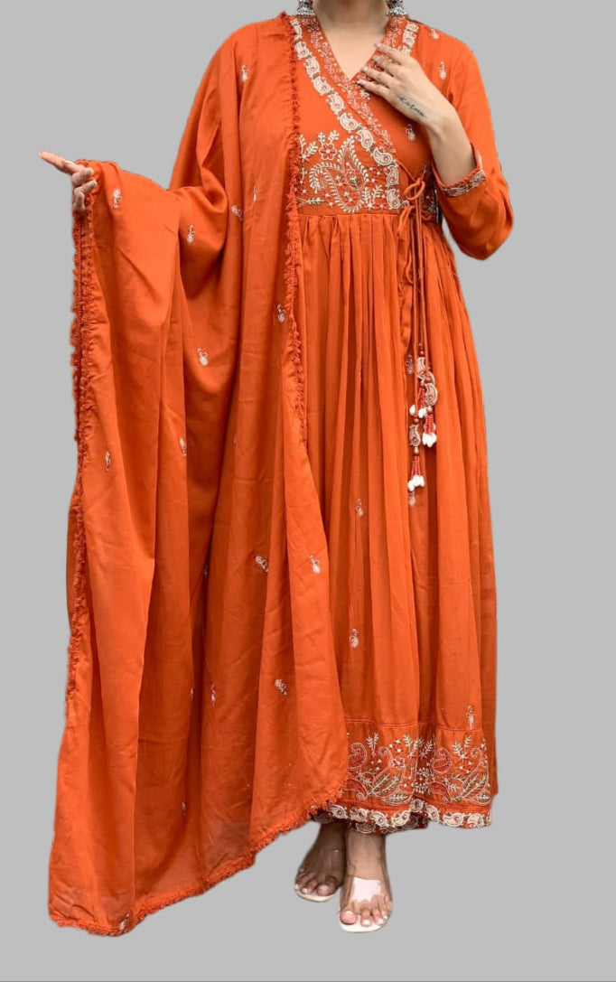 Dawn Drizzle Cotton Kurti Set