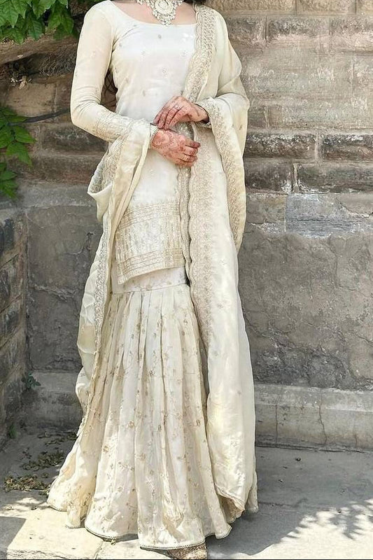 Crystal Moon Gharara Kurti Set