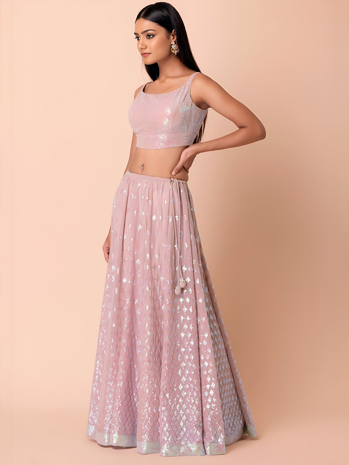 Ishq-e-Iqra Georgette Lehenga