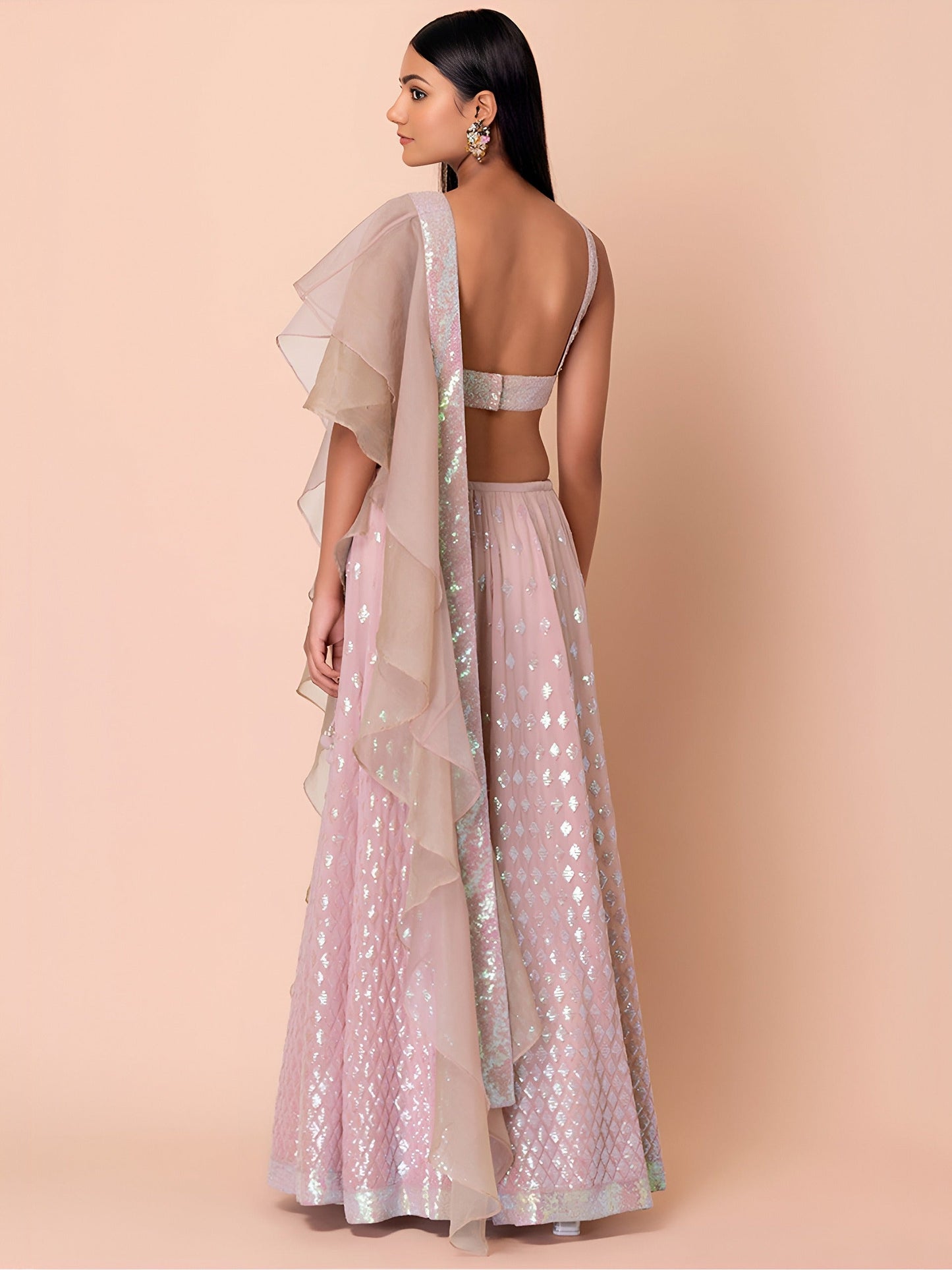 Ishq-e-Iqra Georgette Lehenga