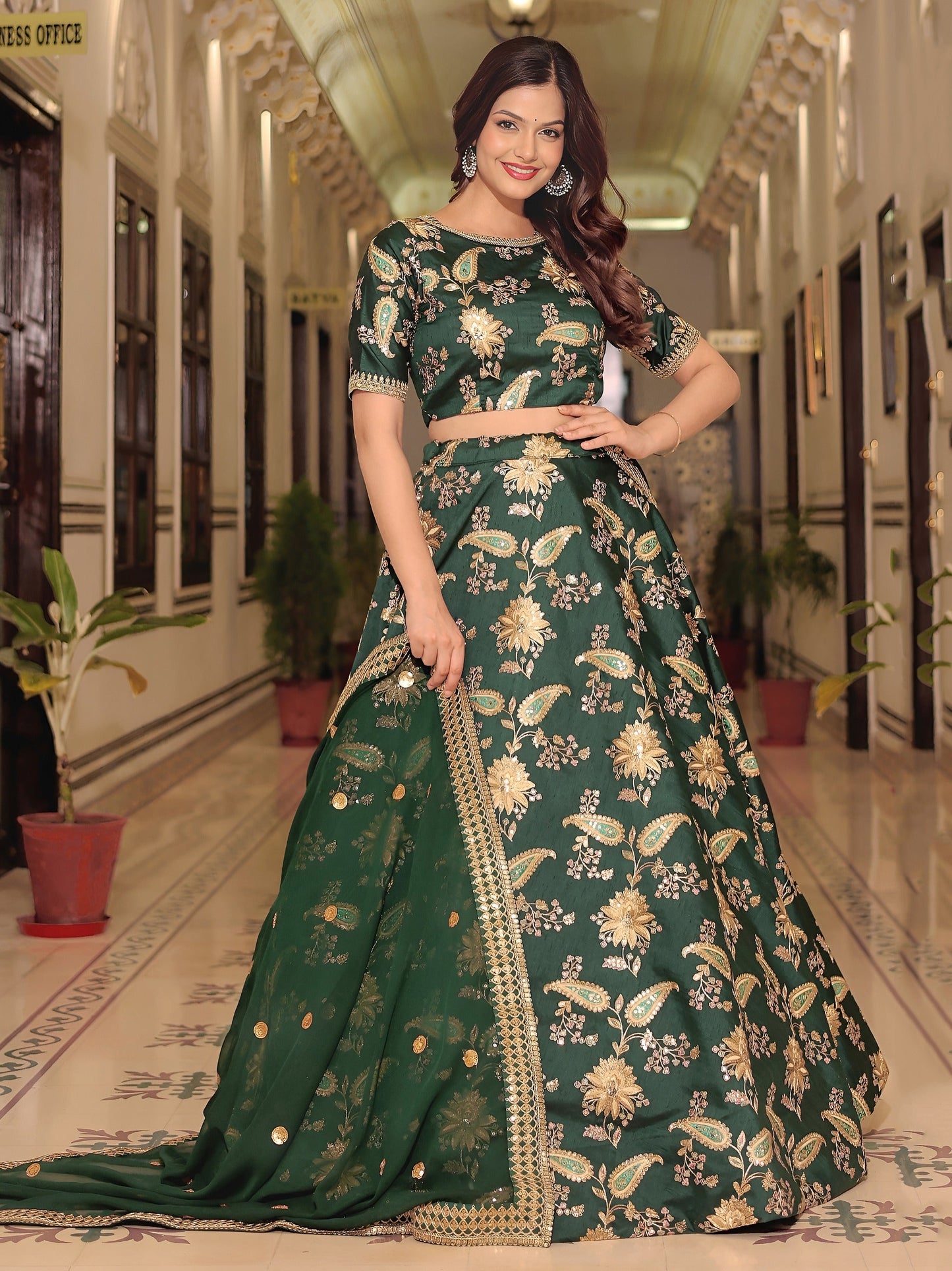 Mughal Noor Fancy Silk Lehenga