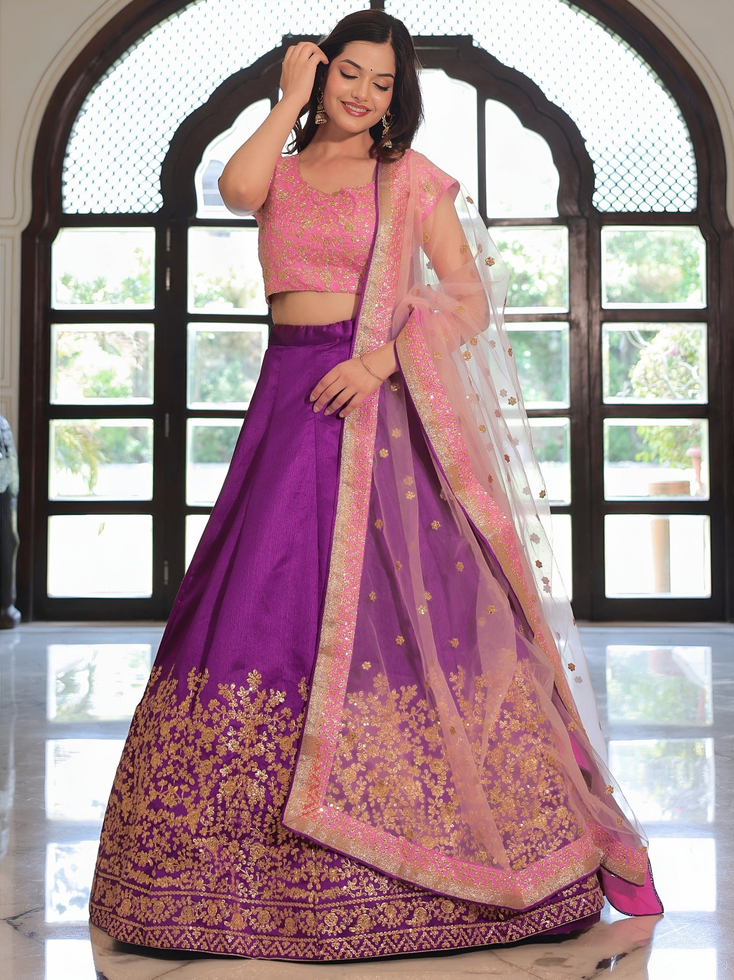 Musical Splendor Silk Lehenga