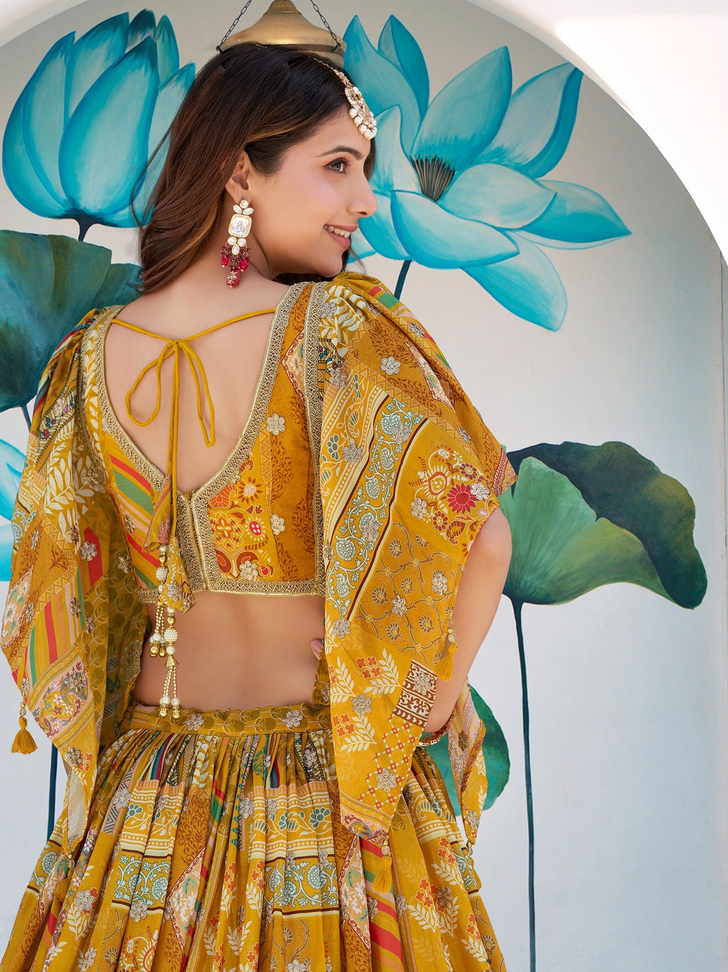 A Palette Of Joy Chinnon Silk Lehenga