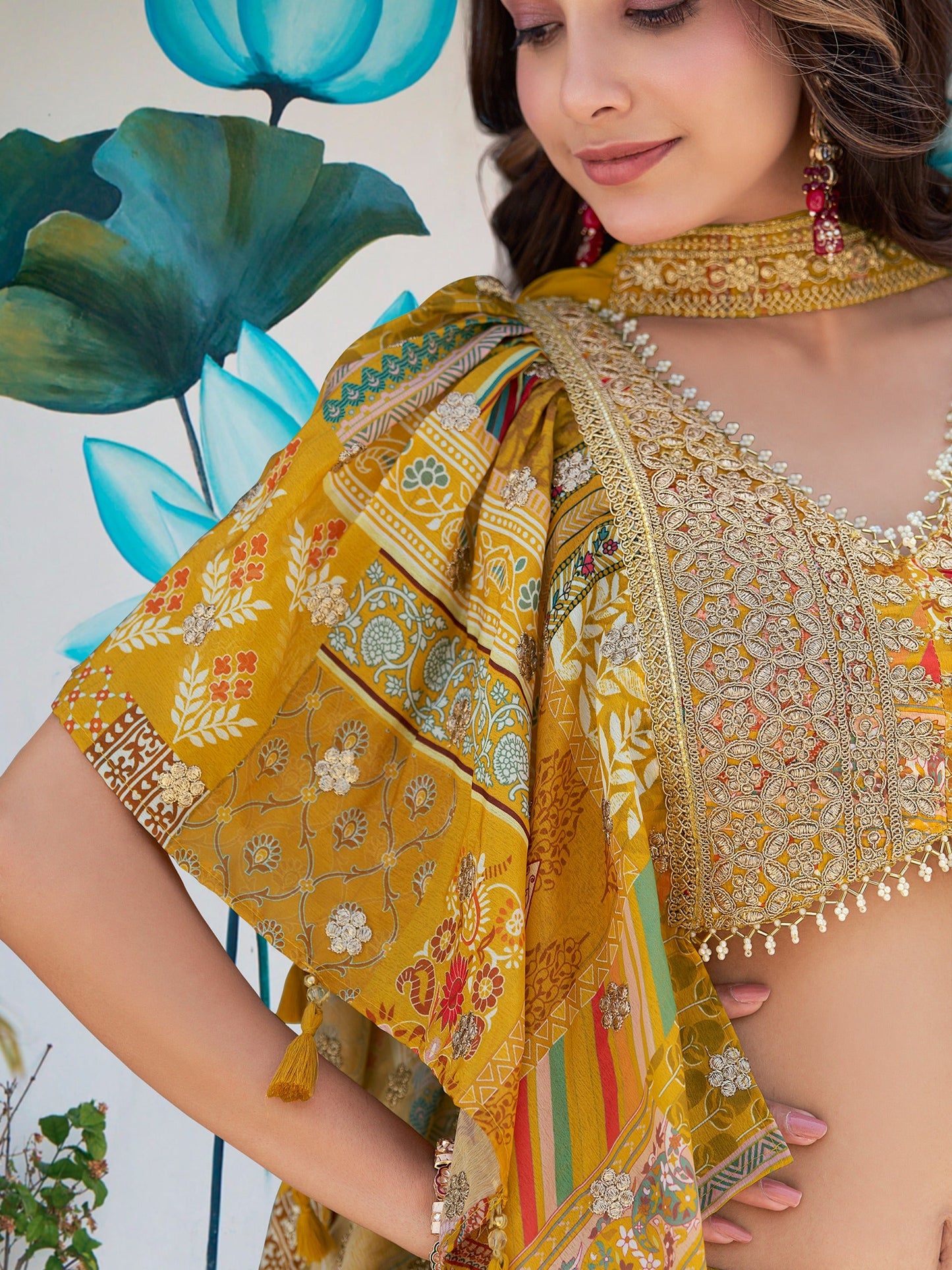 A Palette Of Joy Chinnon Silk Lehenga