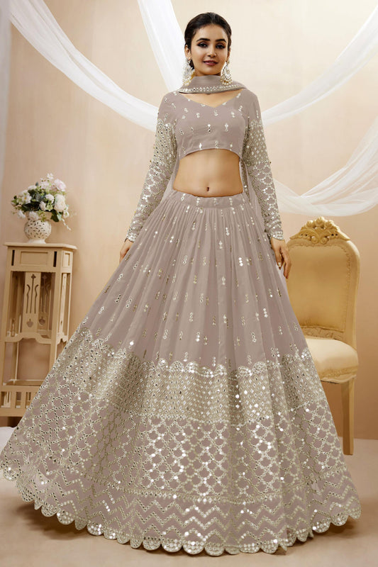 Peaceful Light Georgette Lehenga