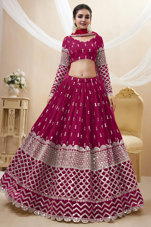 Peaceful Light Georgette Lehenga