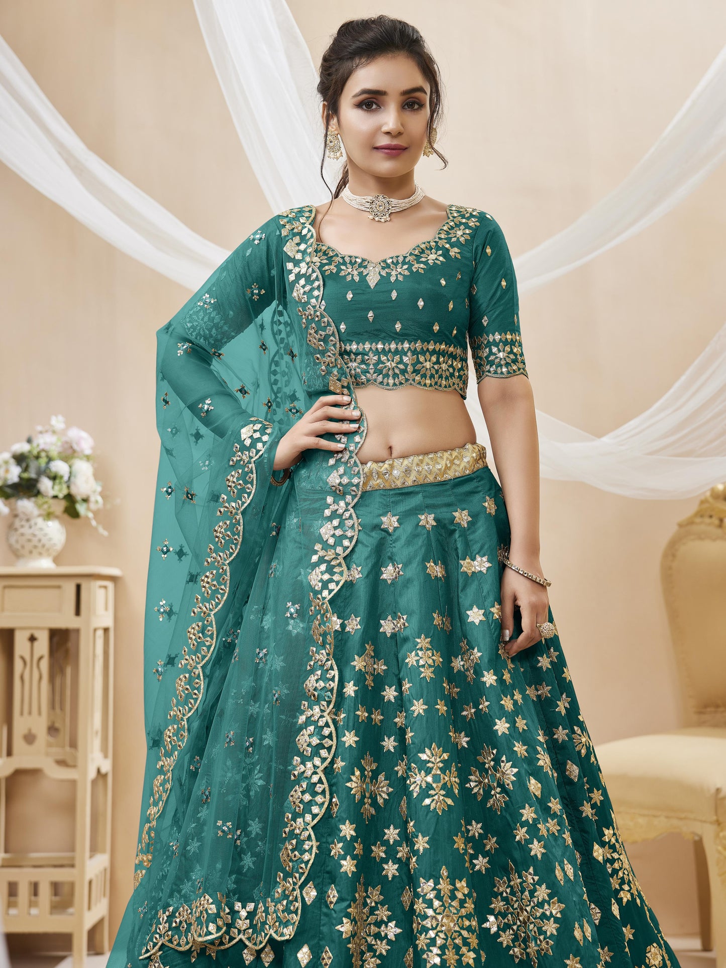 Wildflower Fancy Silk Lehenga