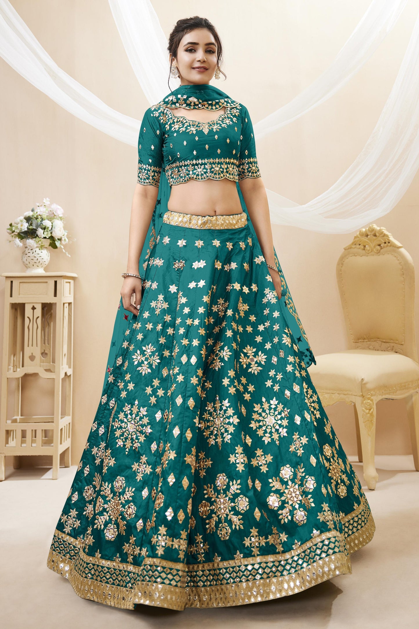 Wildflower Fancy Silk Lehenga