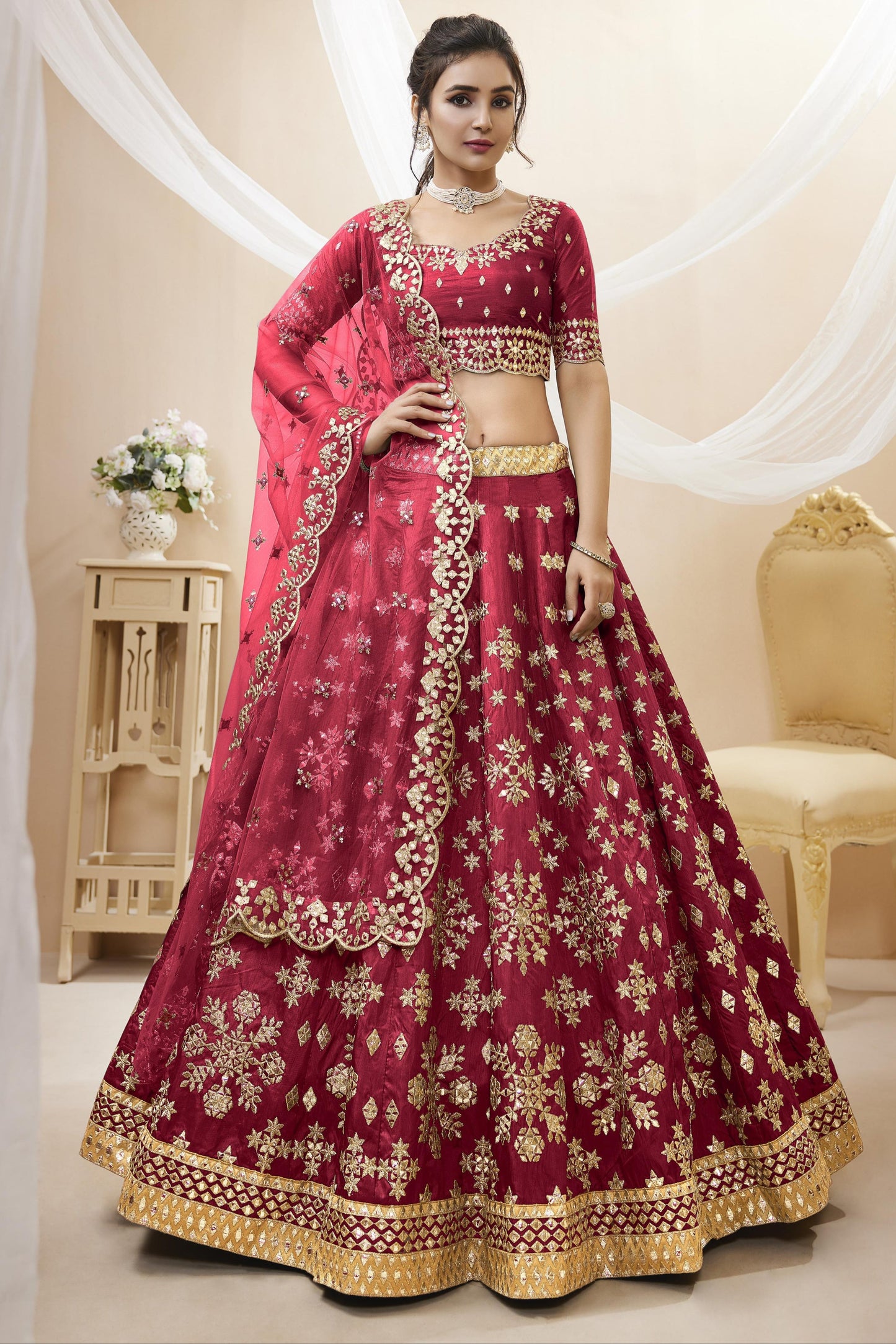 Wildflower Fancy Silk Lehenga