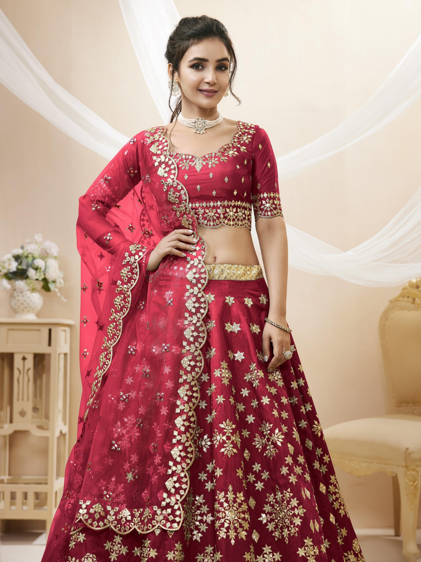 Wildflower Fancy Silk Lehenga