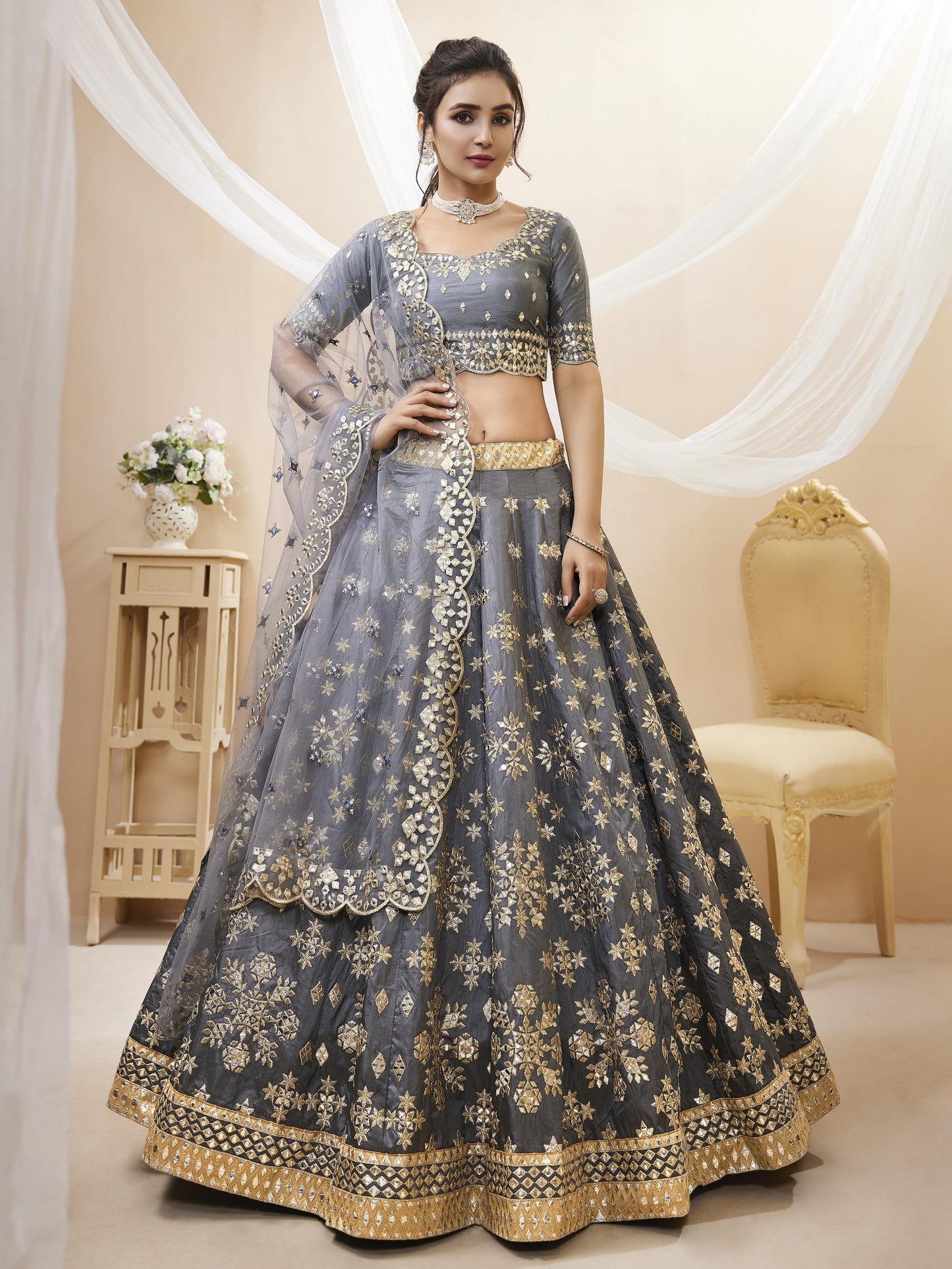 Wildflower Fancy Silk Lehenga