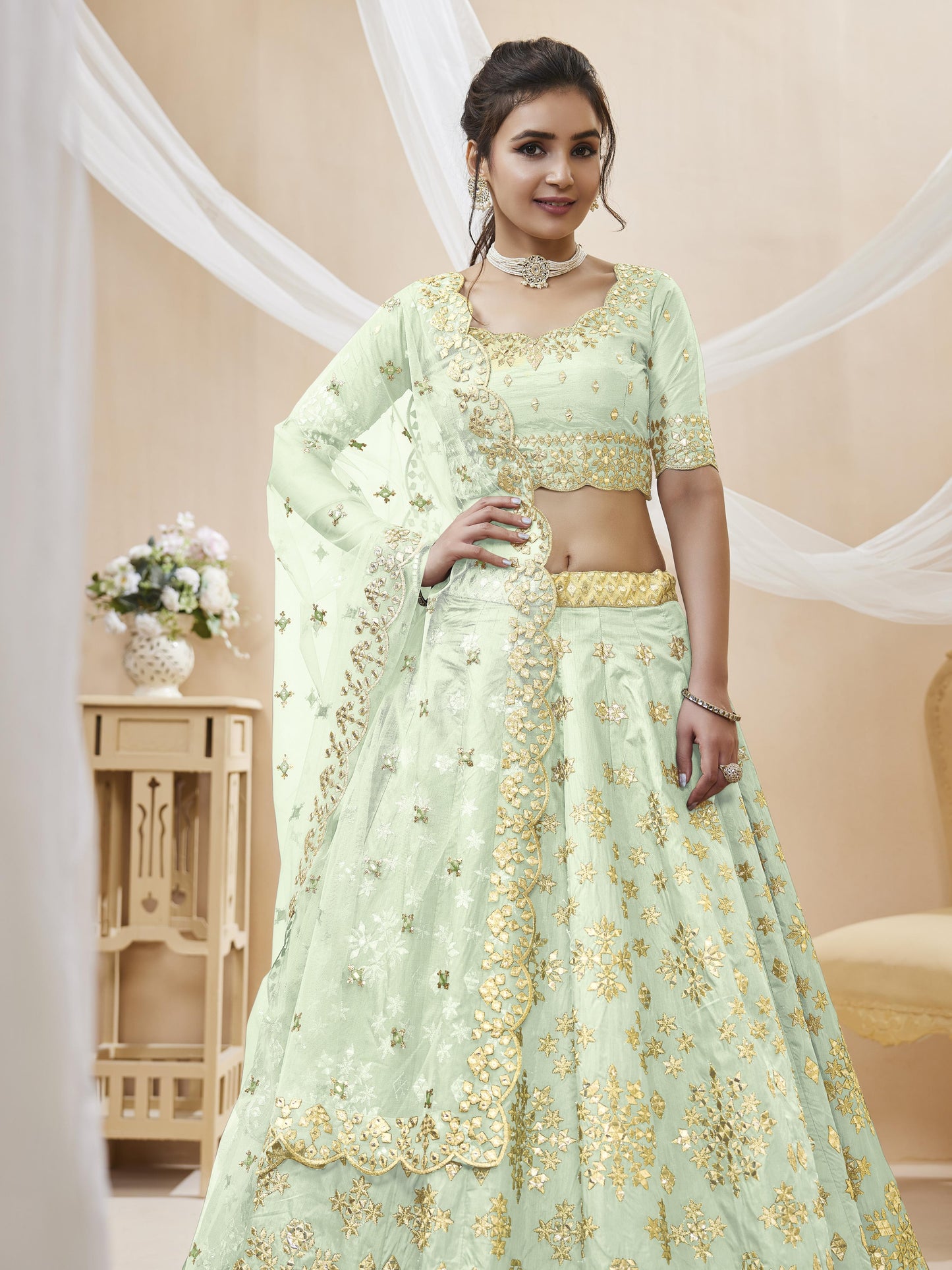 Wildflower Fancy Silk Lehenga