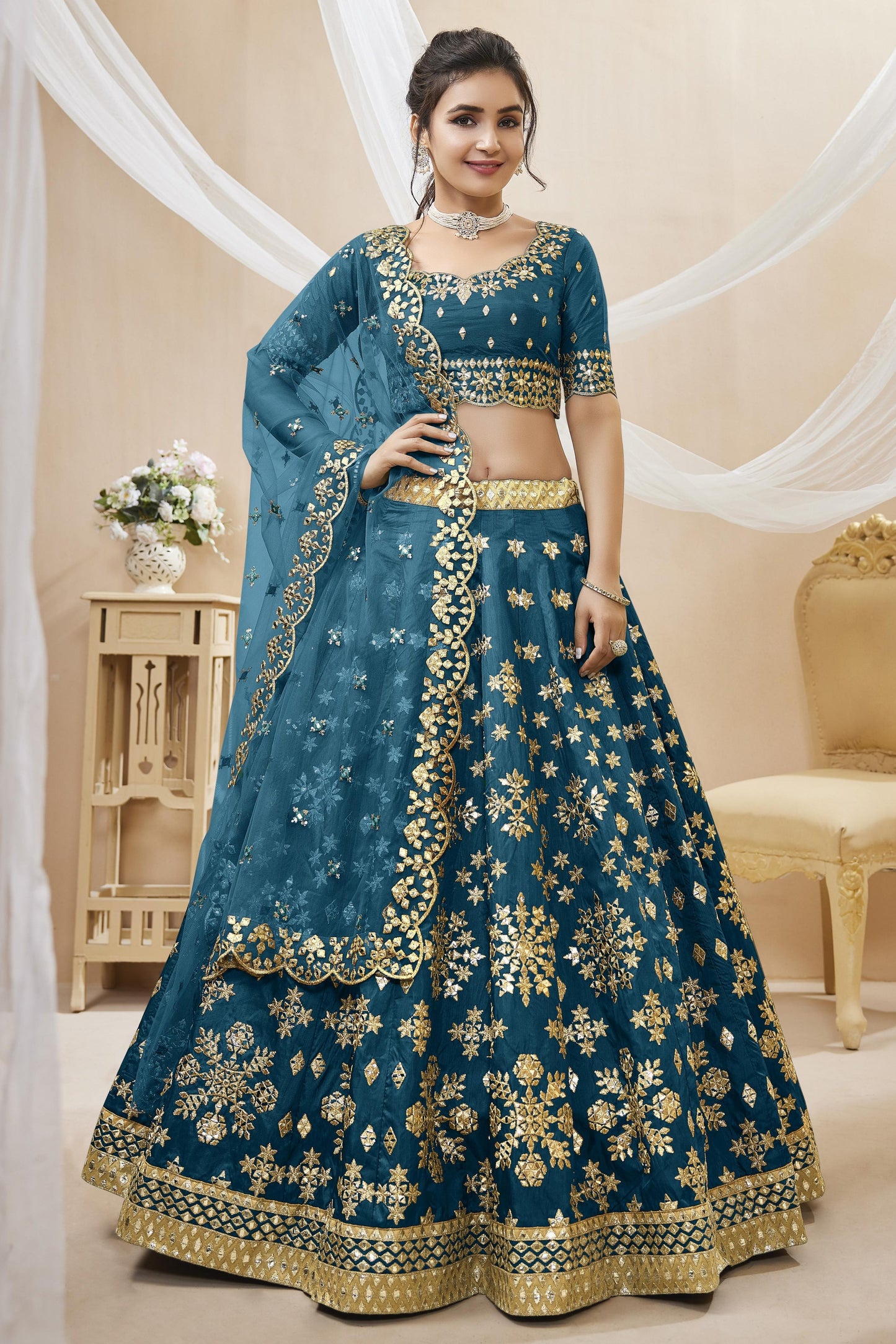 Wildflower Fancy Silk Lehenga