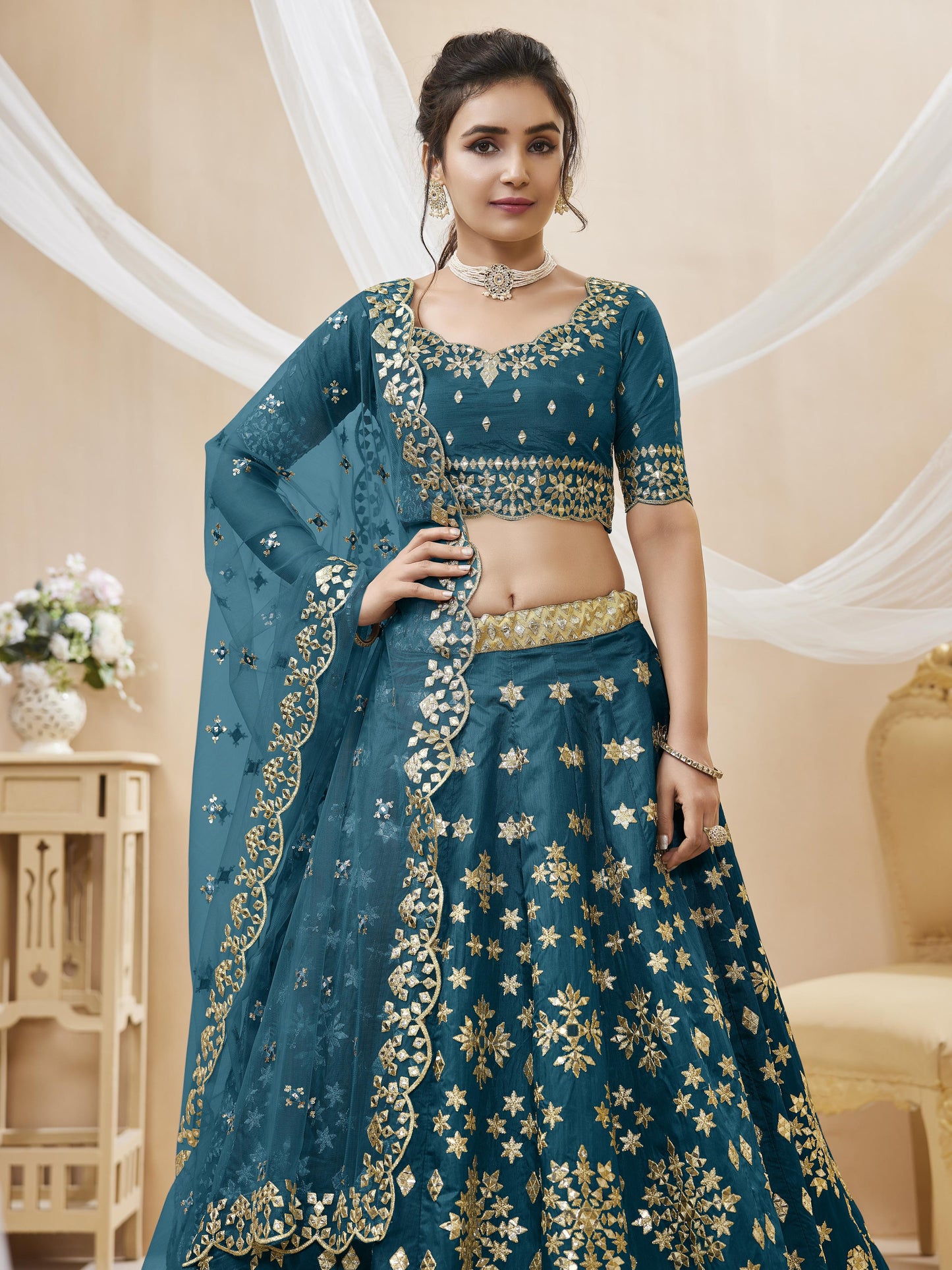 Wildflower Fancy Silk Lehenga