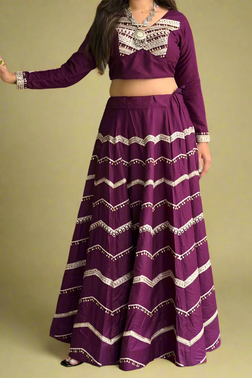 Olive Mist Rayon Lehenga