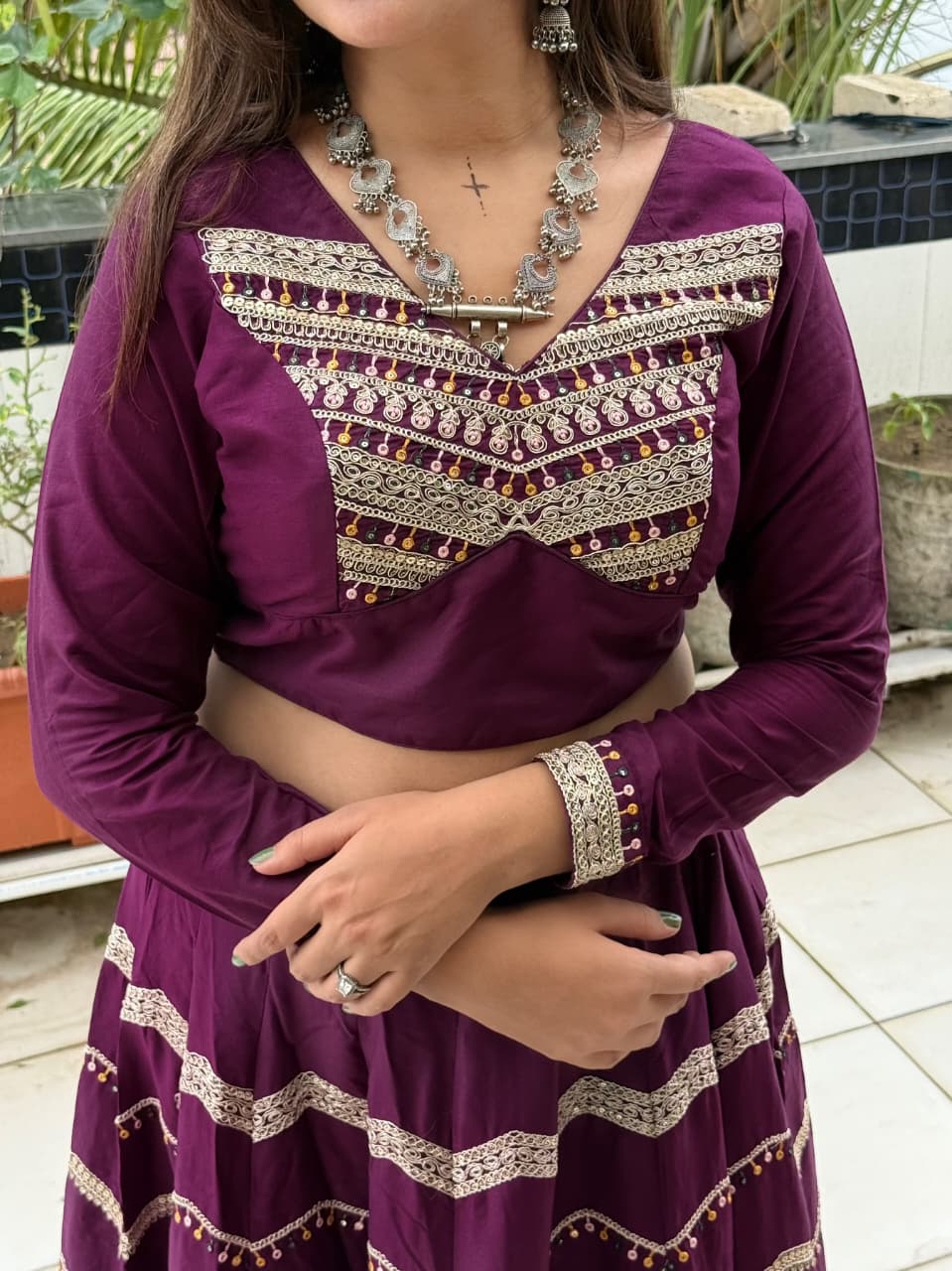 Olive Mist Rayon Lehenga