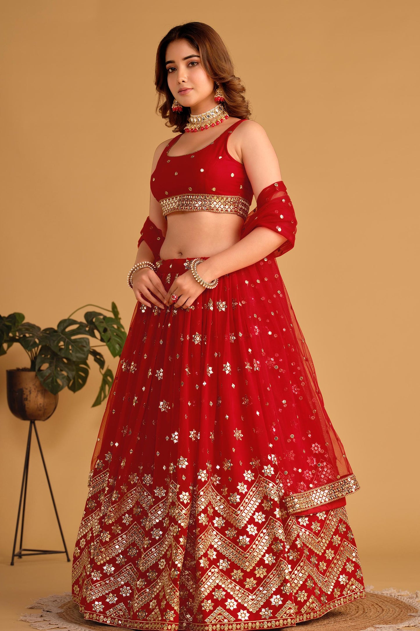 Shashwat Sundari Georgette Lehenga