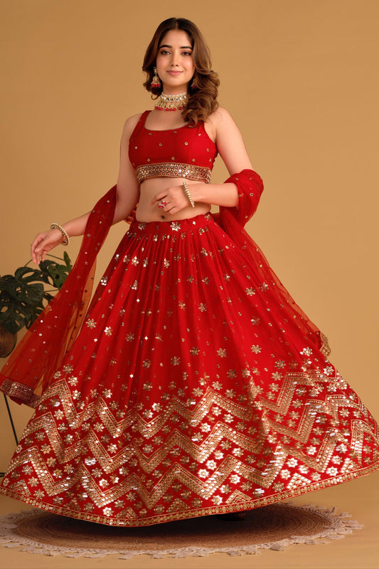 Shashwat Sundari Georgette Lehenga