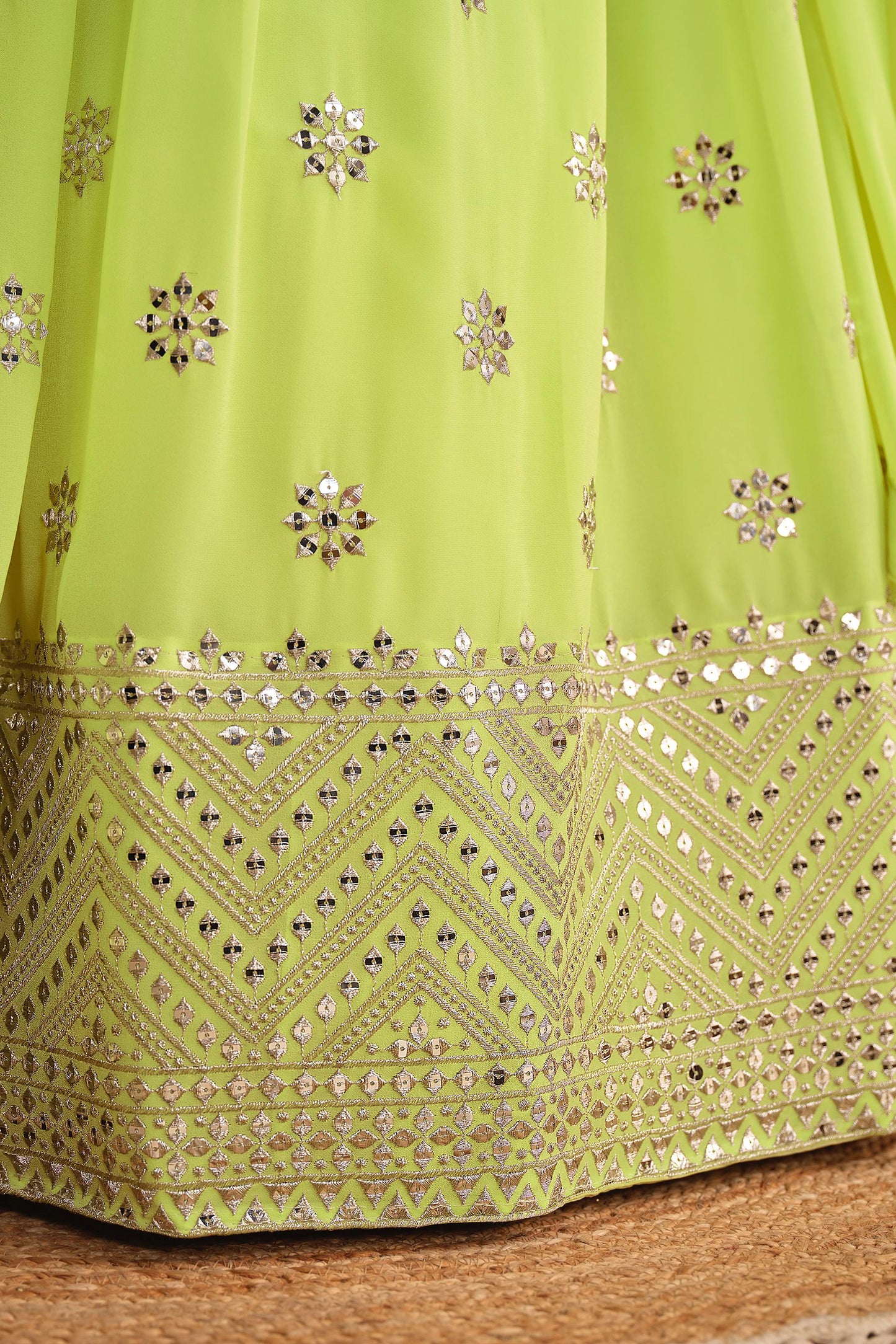 Shashwat Sundari Georgette Lehenga