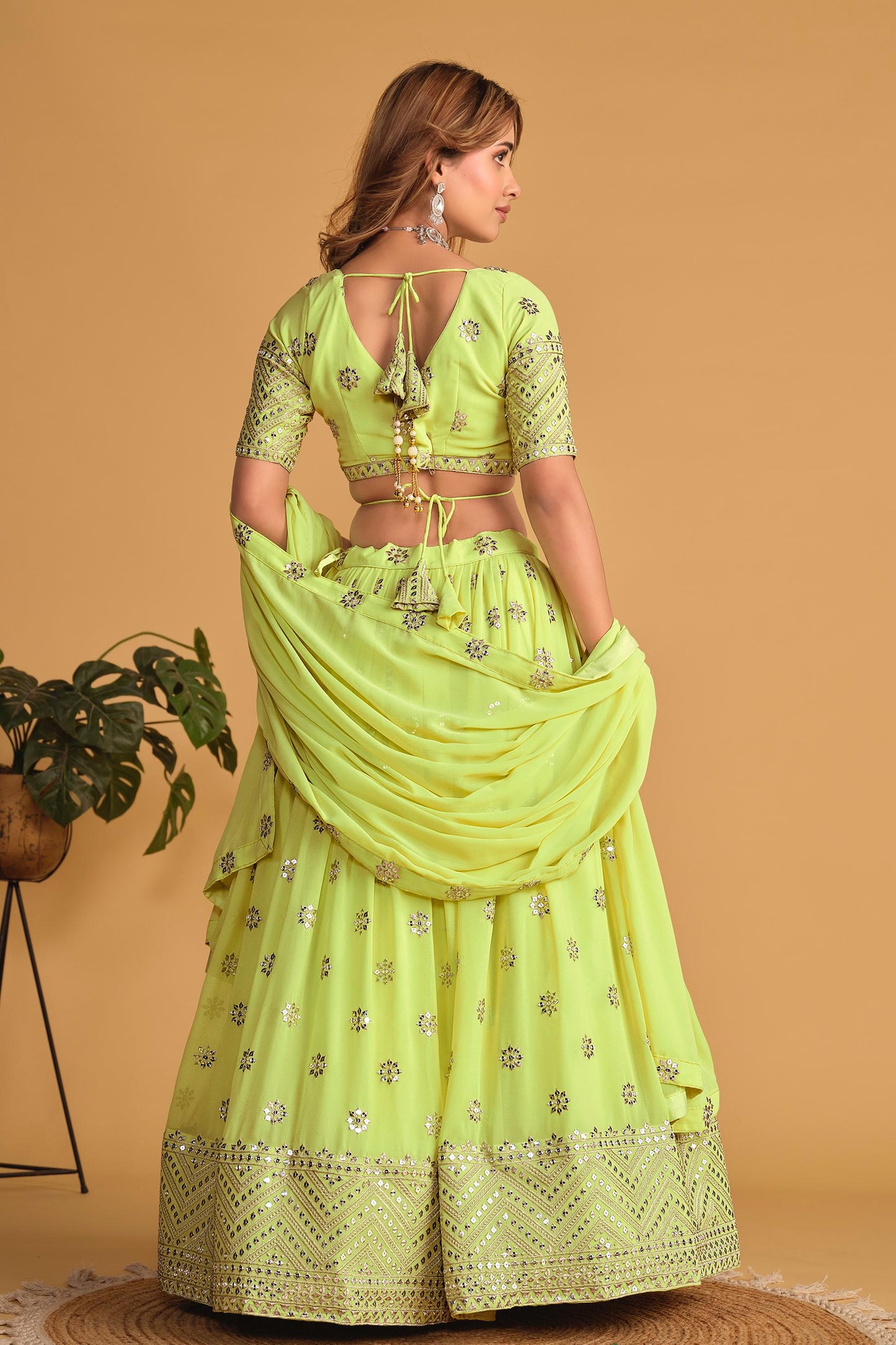 Shashwat Sundari Georgette Lehenga