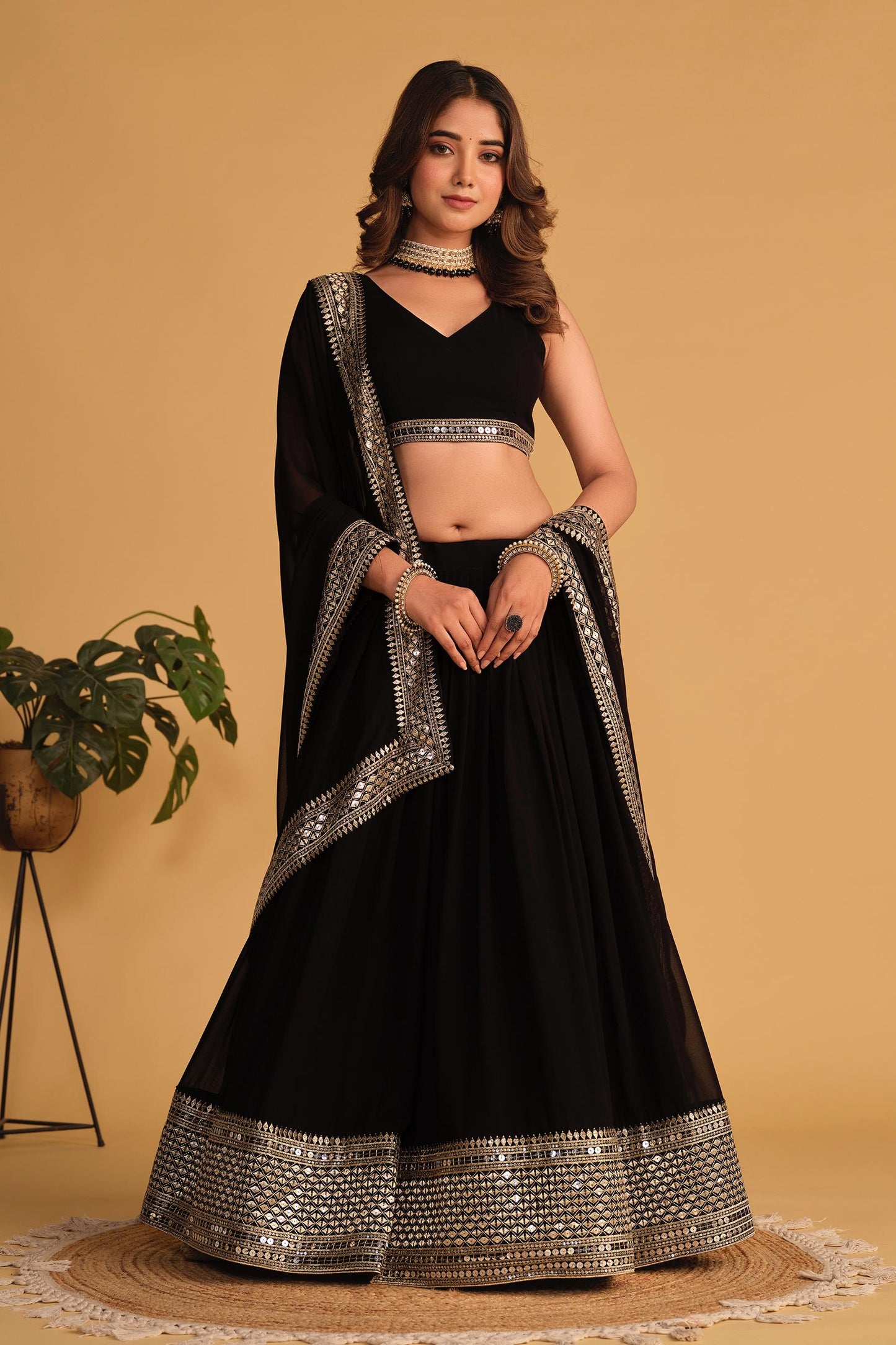 Shashwat Sundari Georgette Lehenga