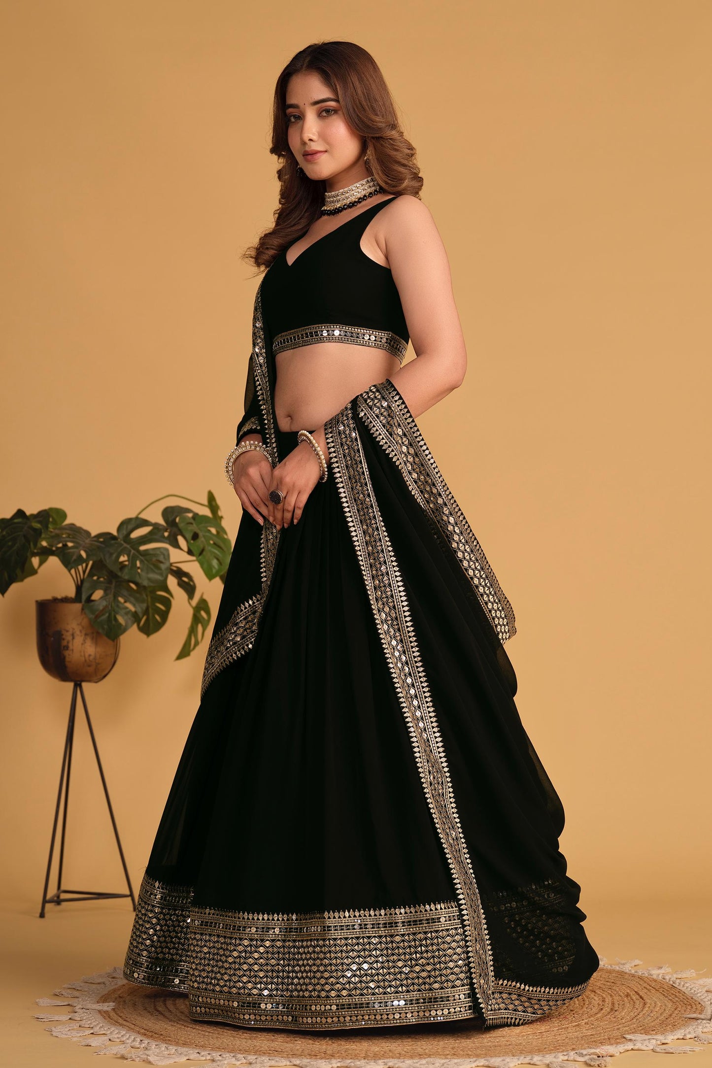 Shashwat Sundari Georgette Lehenga