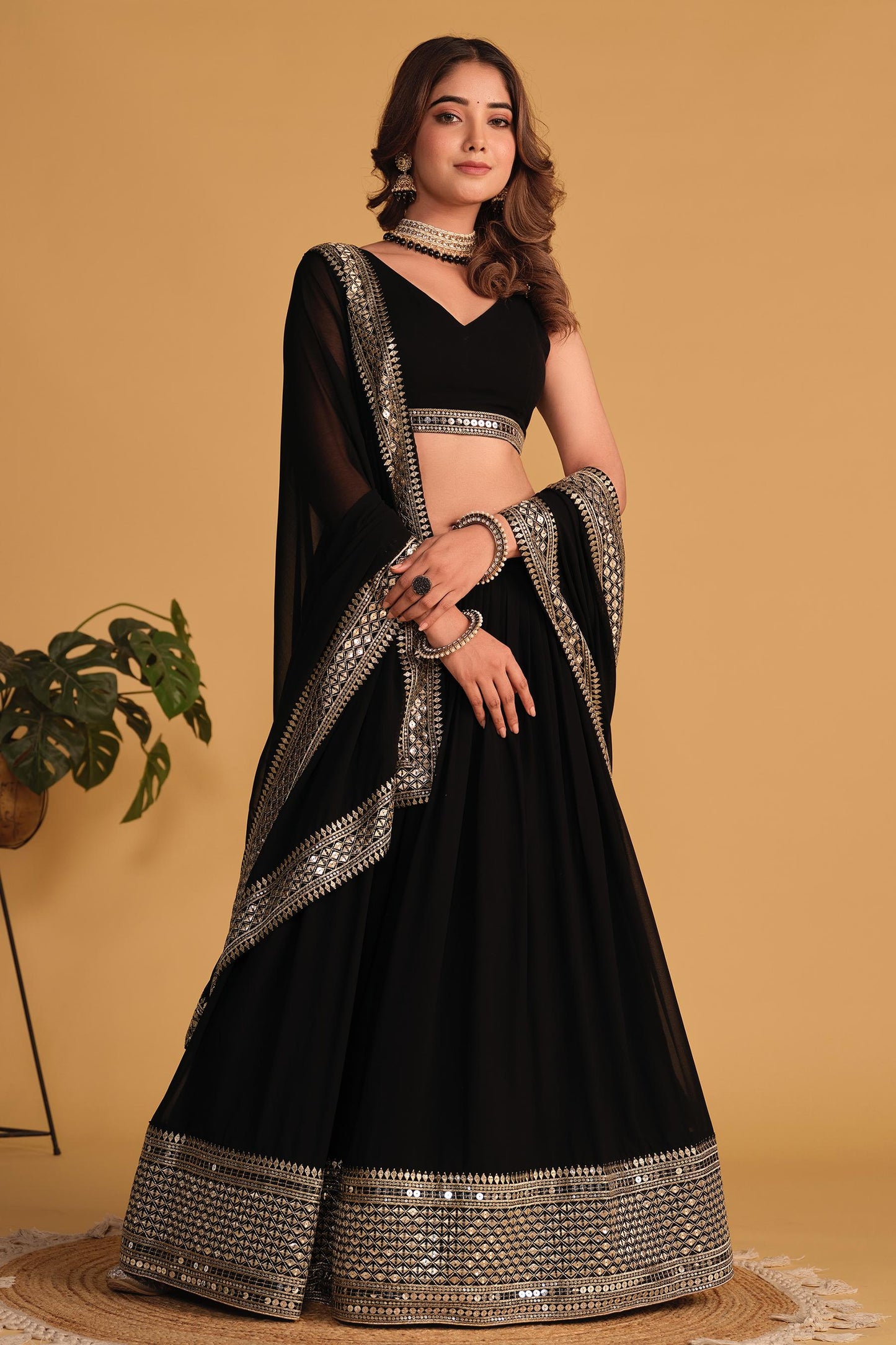 Shashwat Sundari Georgette Lehenga