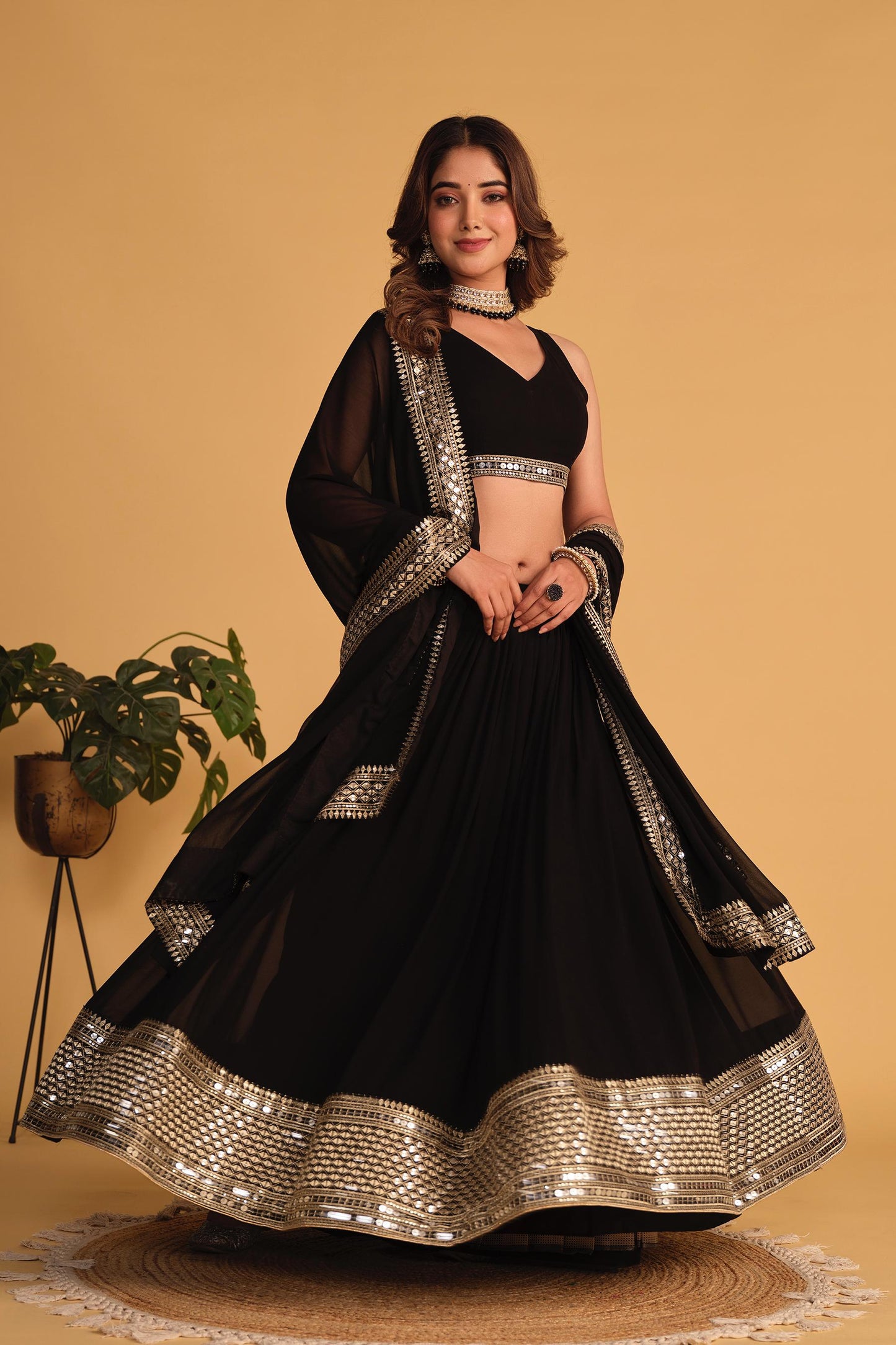 Shashwat Sundari Georgette Lehenga