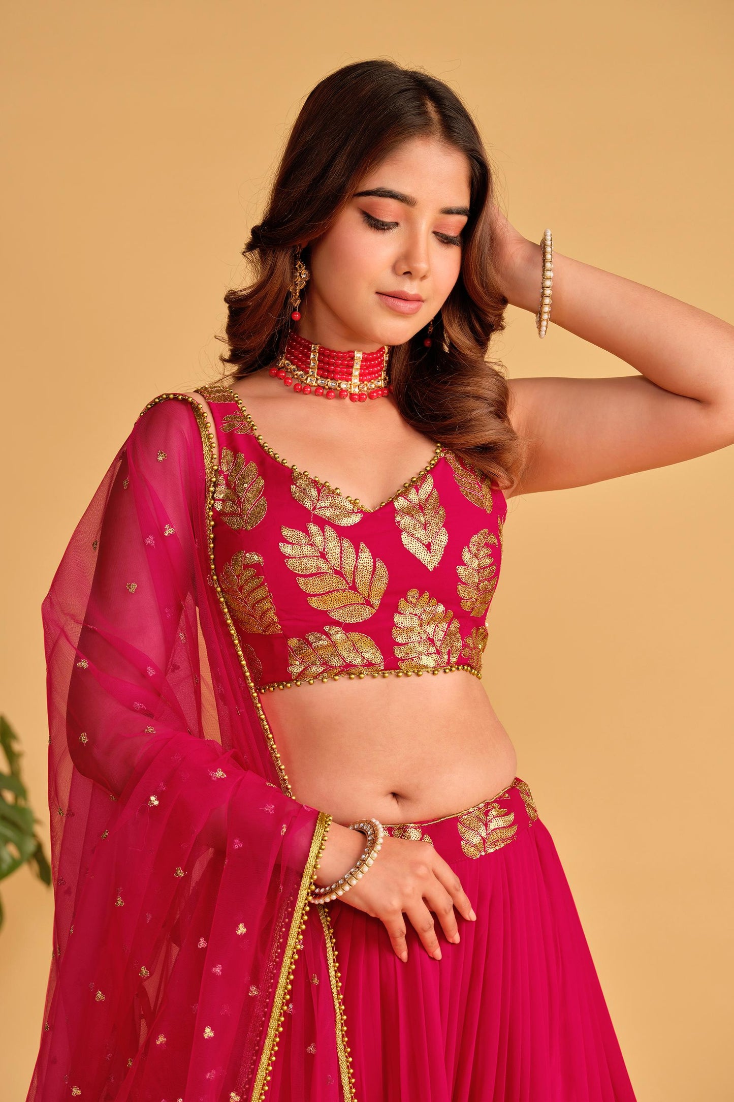 Shashwat Sundari Georgette Lehenga