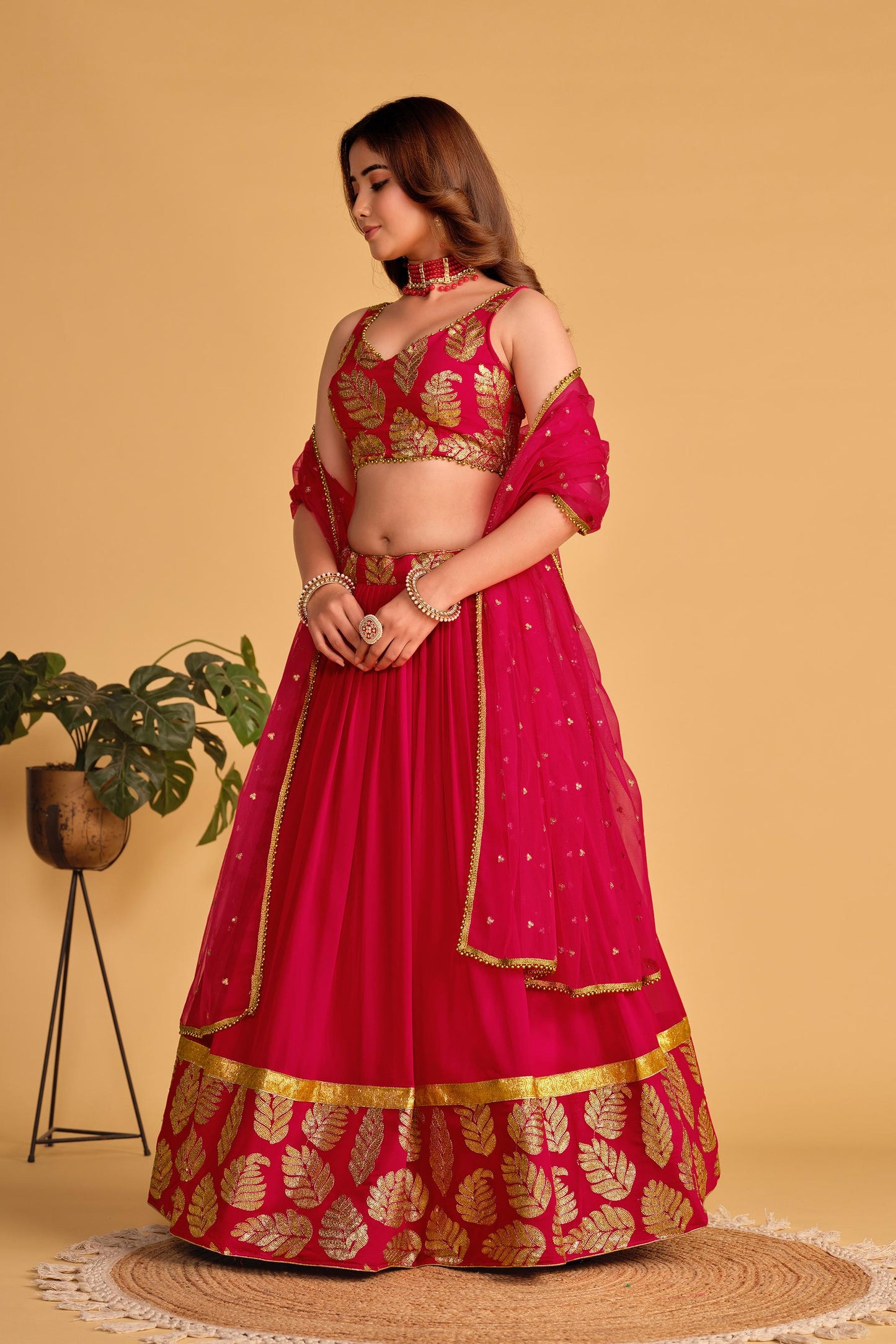 Shashwat Sundari Georgette Lehenga