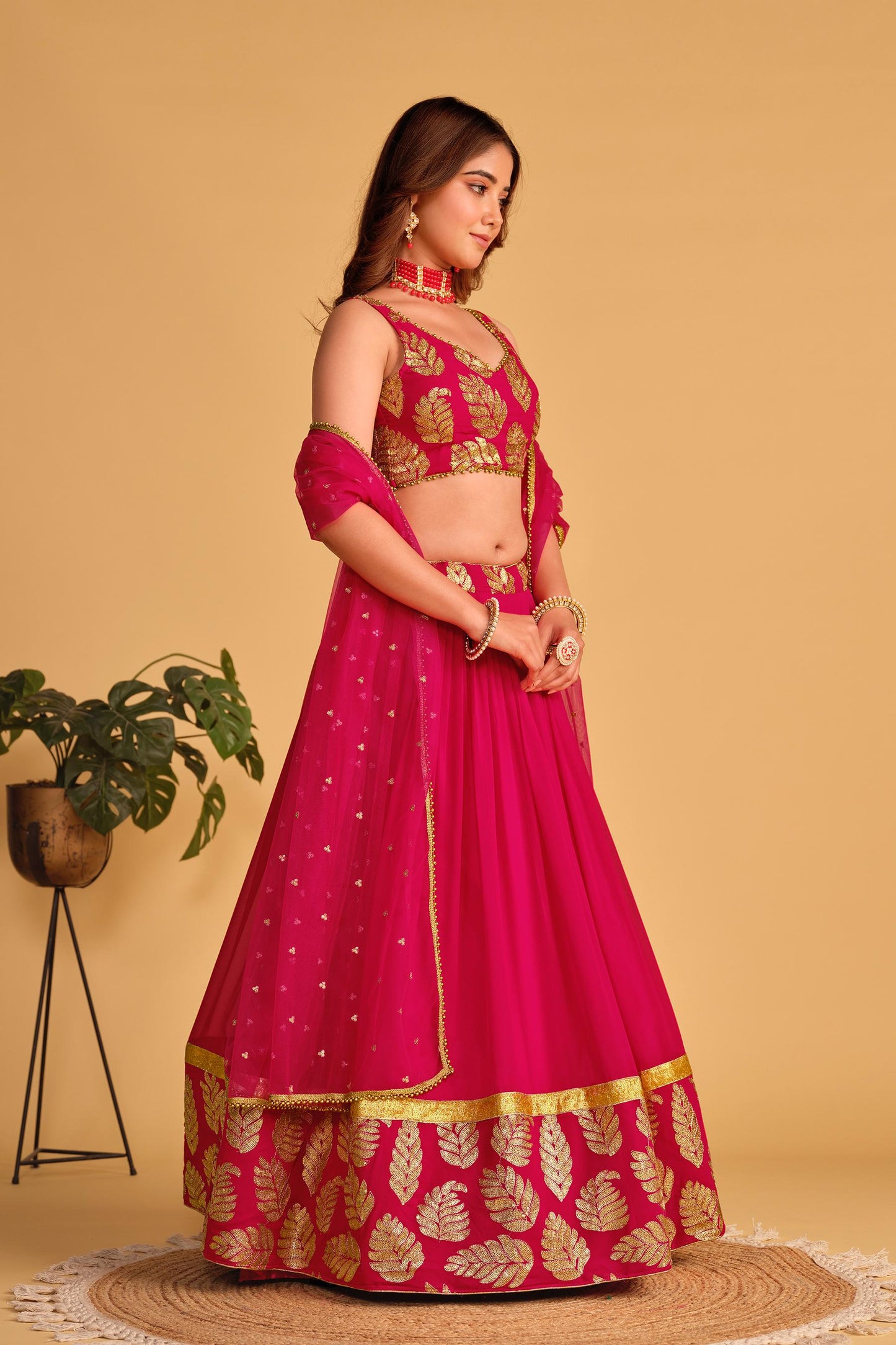 Shashwat Sundari Georgette Lehenga