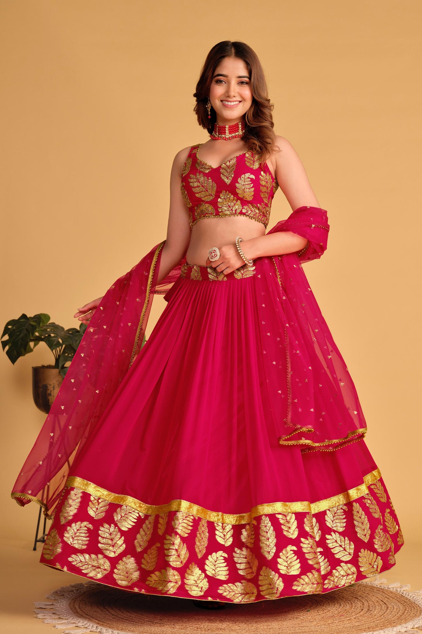 Shashwat Sundari Georgette Lehenga