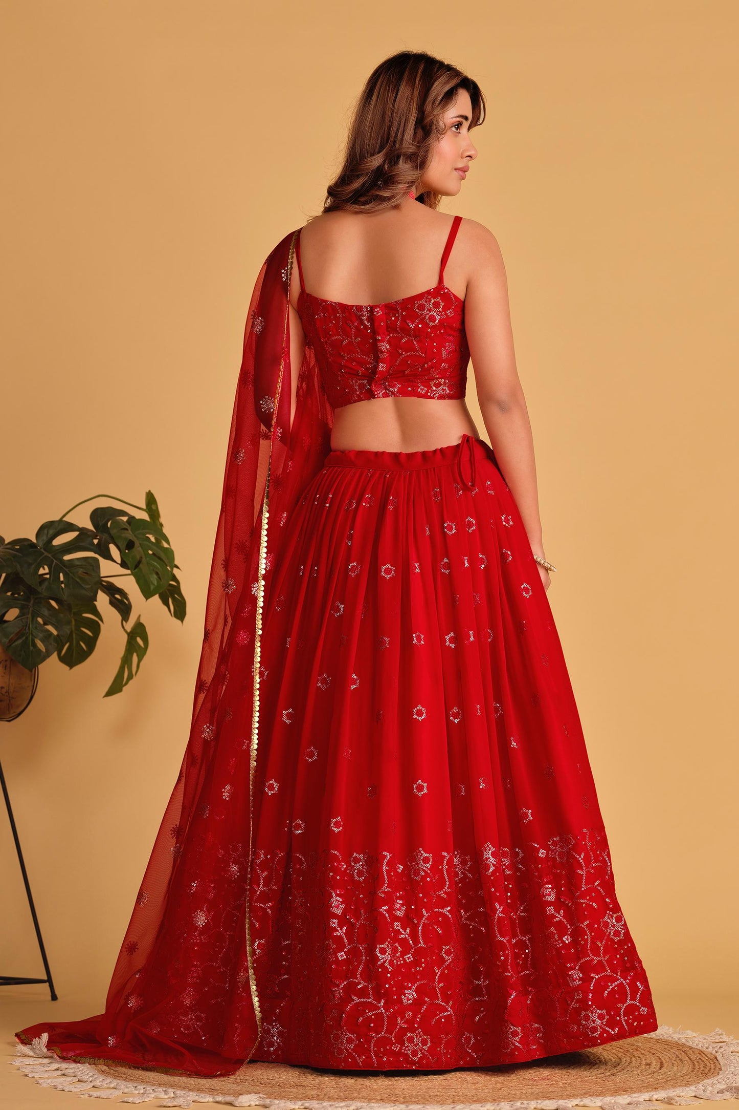Shashwat Sundari Georgette Lehenga