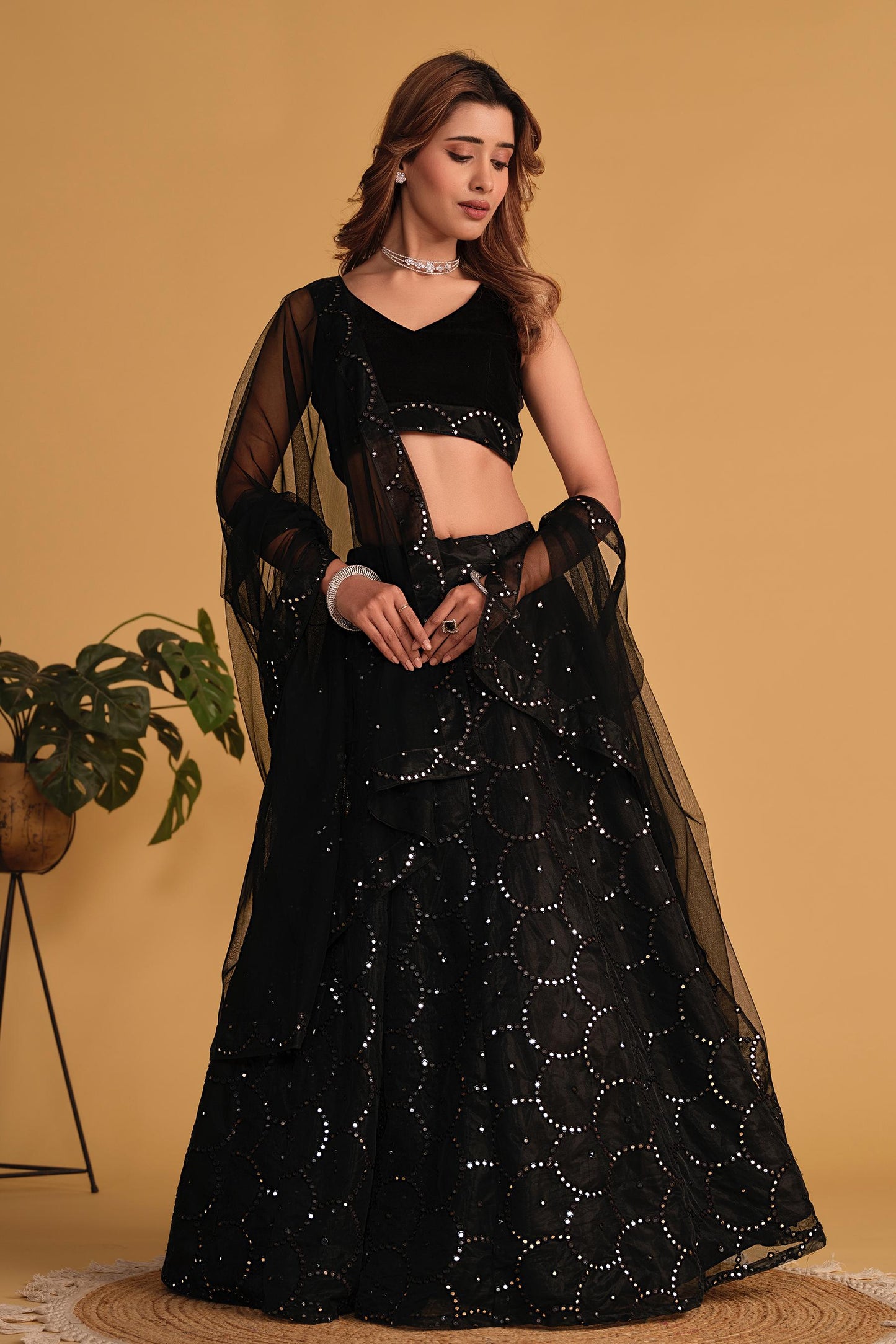 Shashwat Sundari Georgette Lehenga