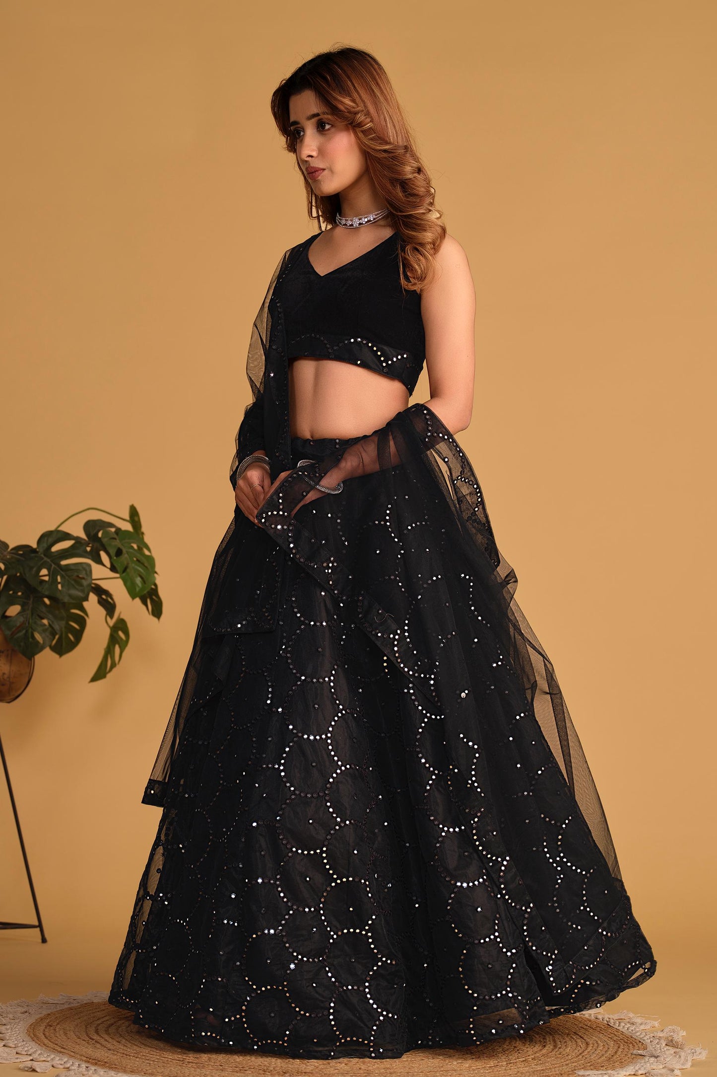 Shashwat Sundari Georgette Lehenga