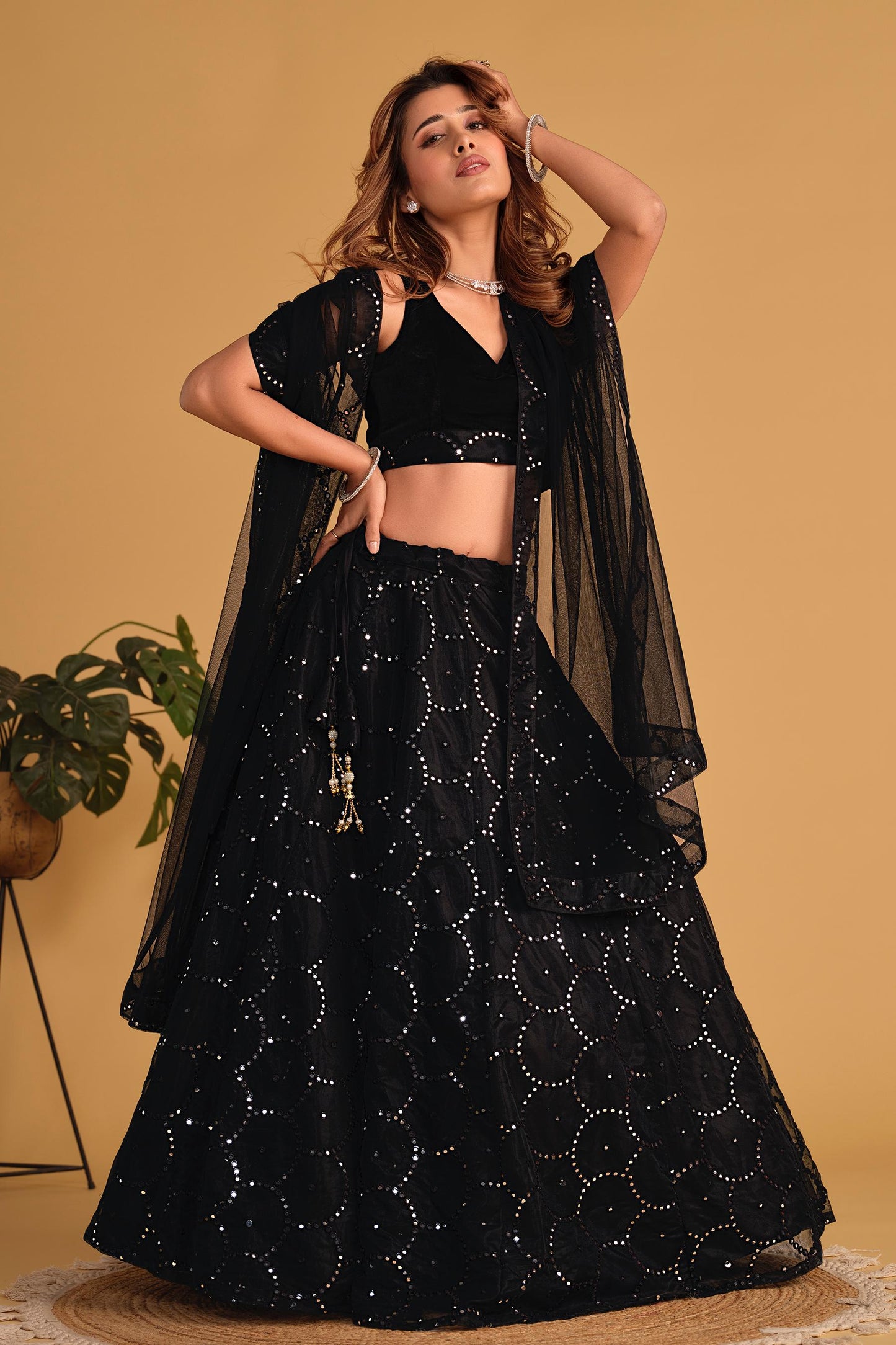 Shashwat Sundari Georgette Lehenga