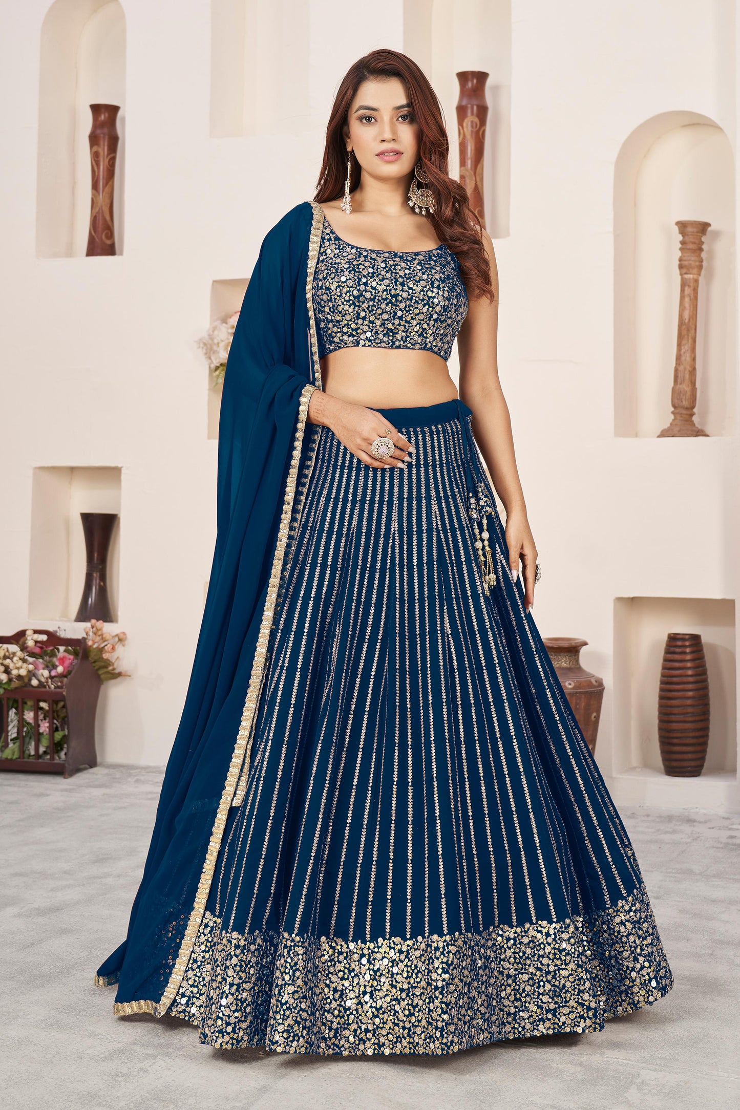 Nitya Nari Georgette Lehenga