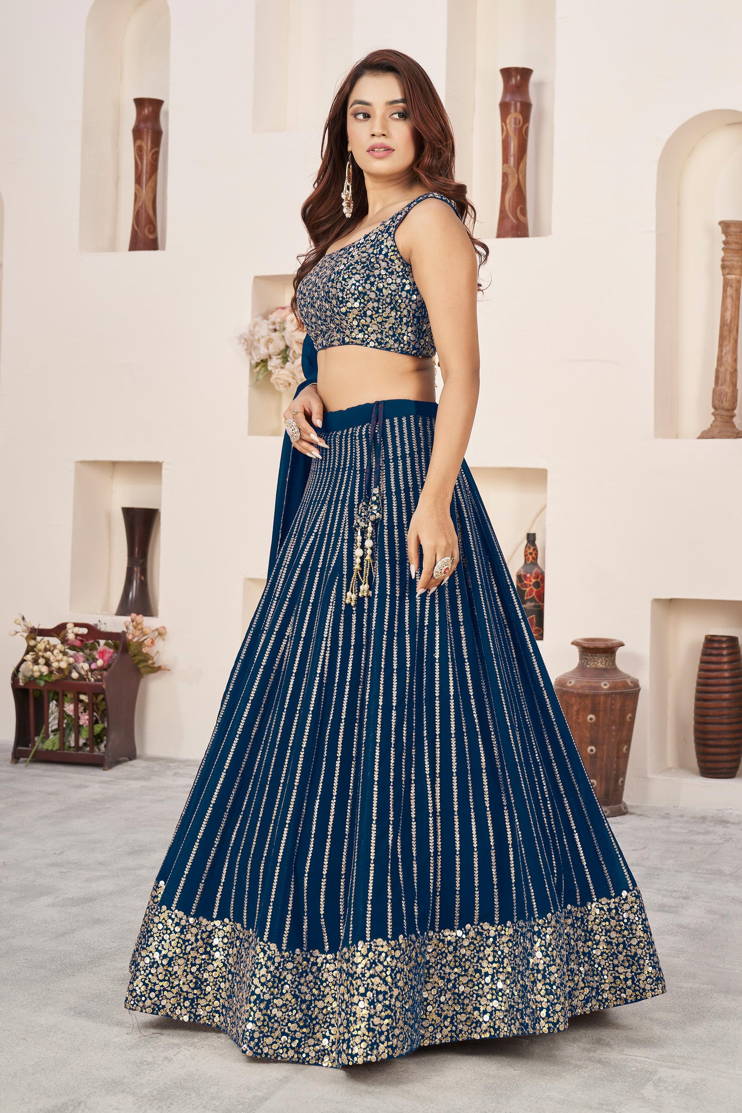 Nitya Nari Georgette Lehenga