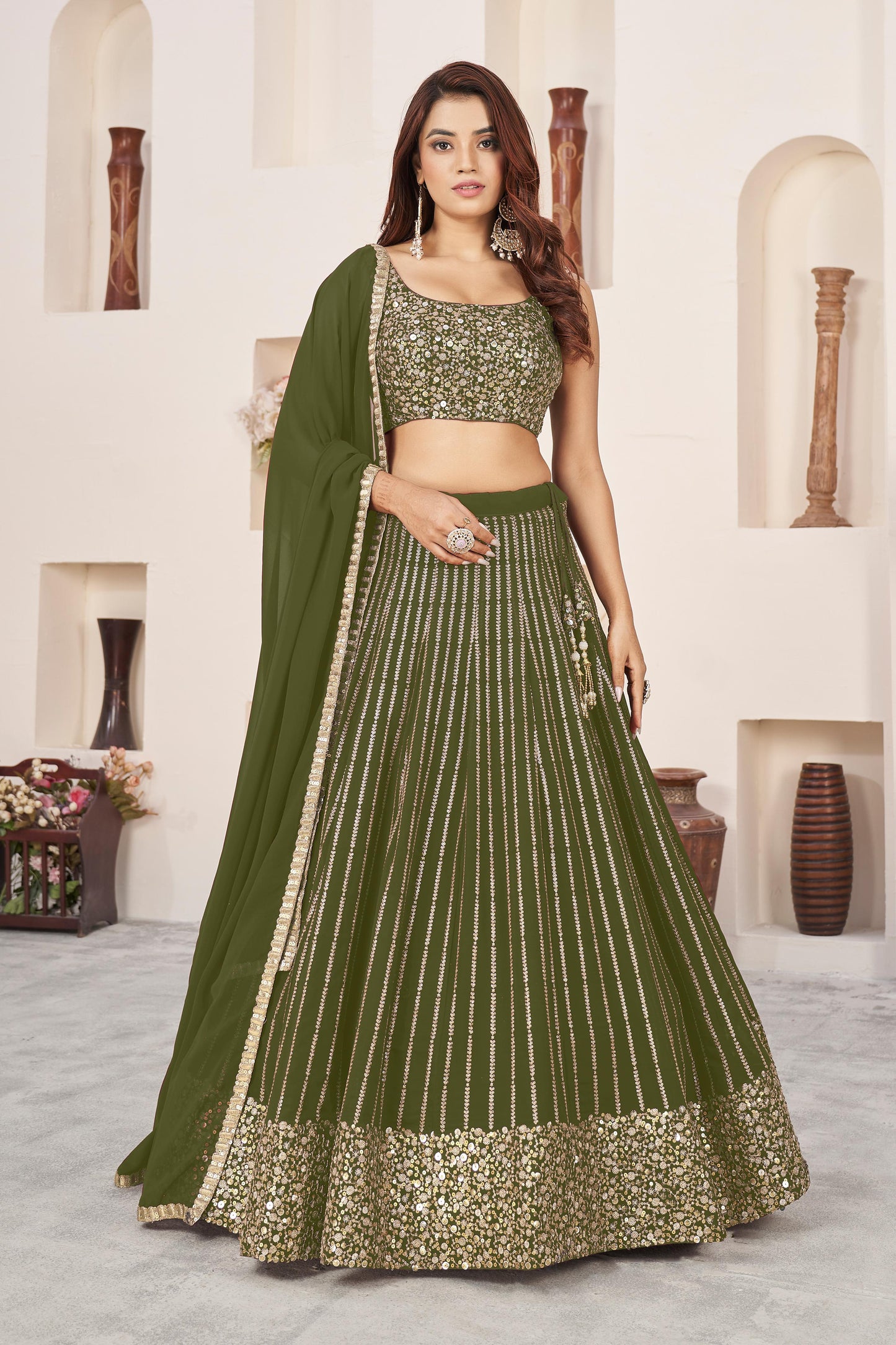 Nitya Nari Georgette Lehenga