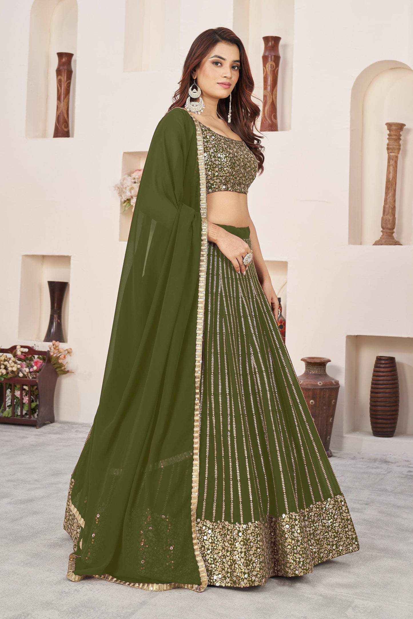 Nitya Nari Georgette Lehenga