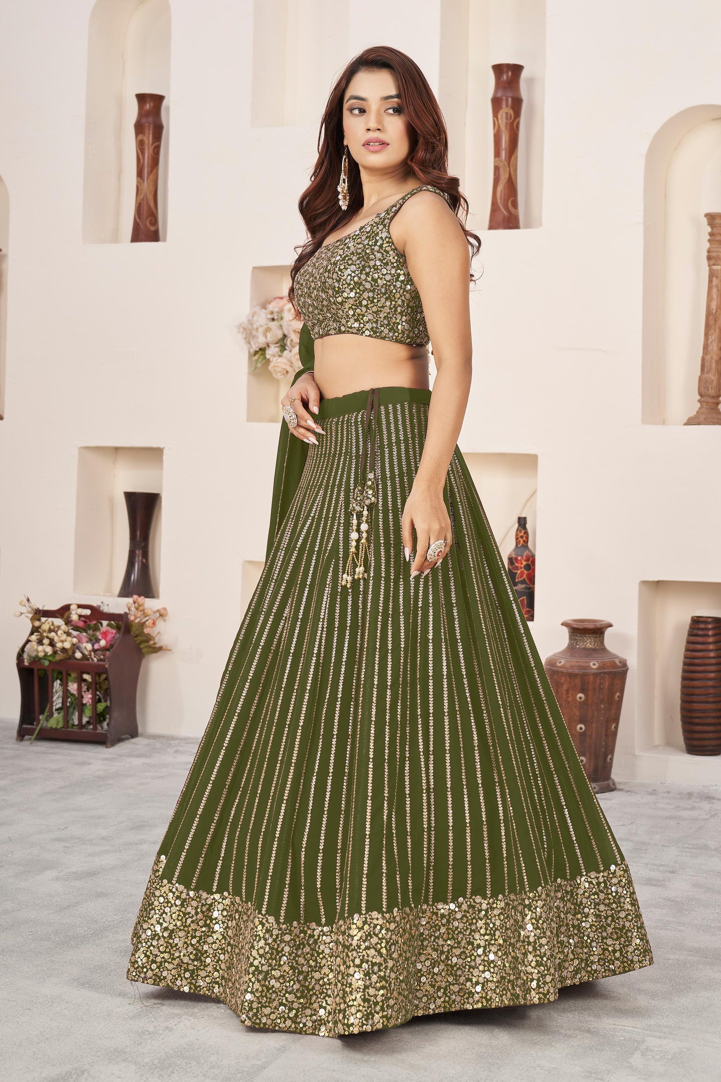Nitya Nari Georgette Lehenga