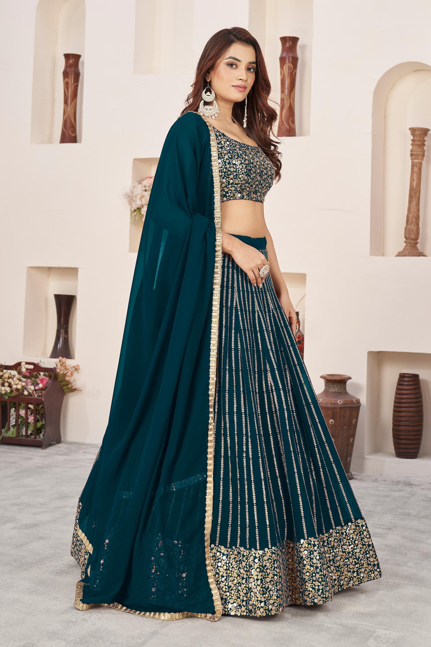 Nitya Nari Georgette Lehenga