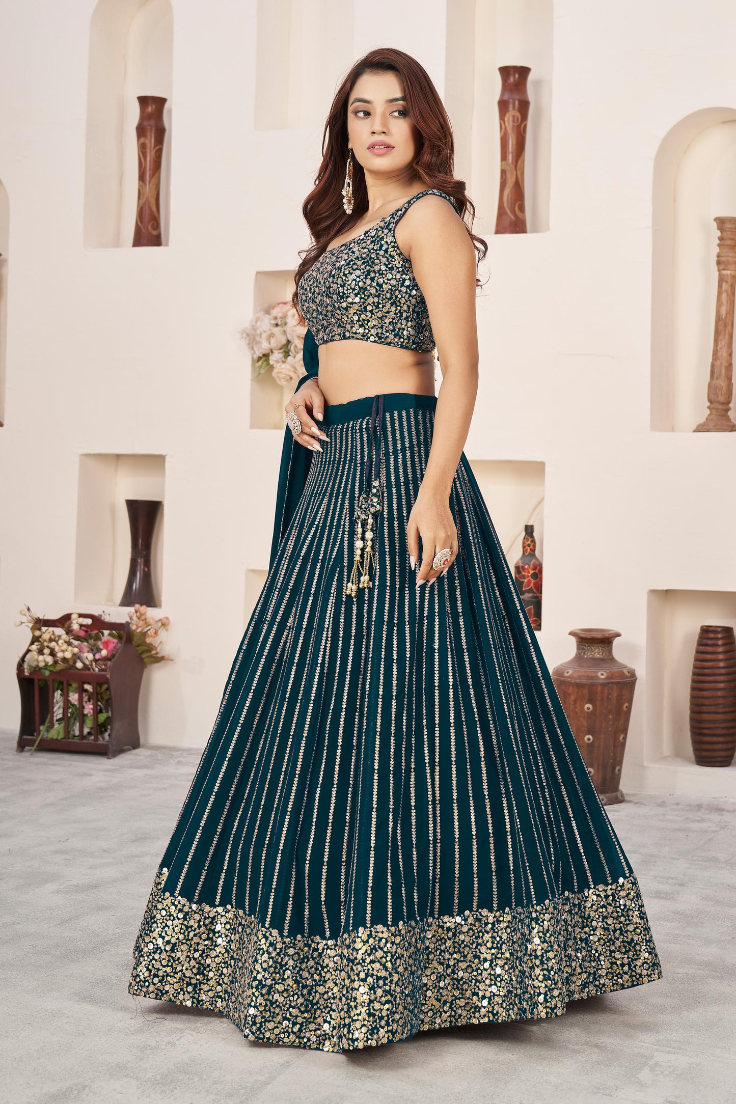Nitya Nari Georgette Lehenga