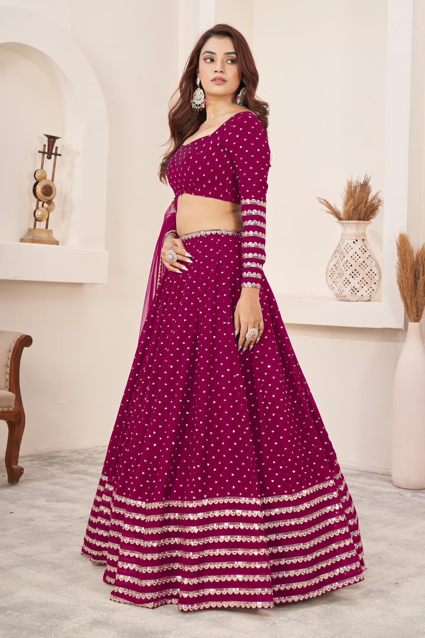 Nitya Nari Georgette Lehenga